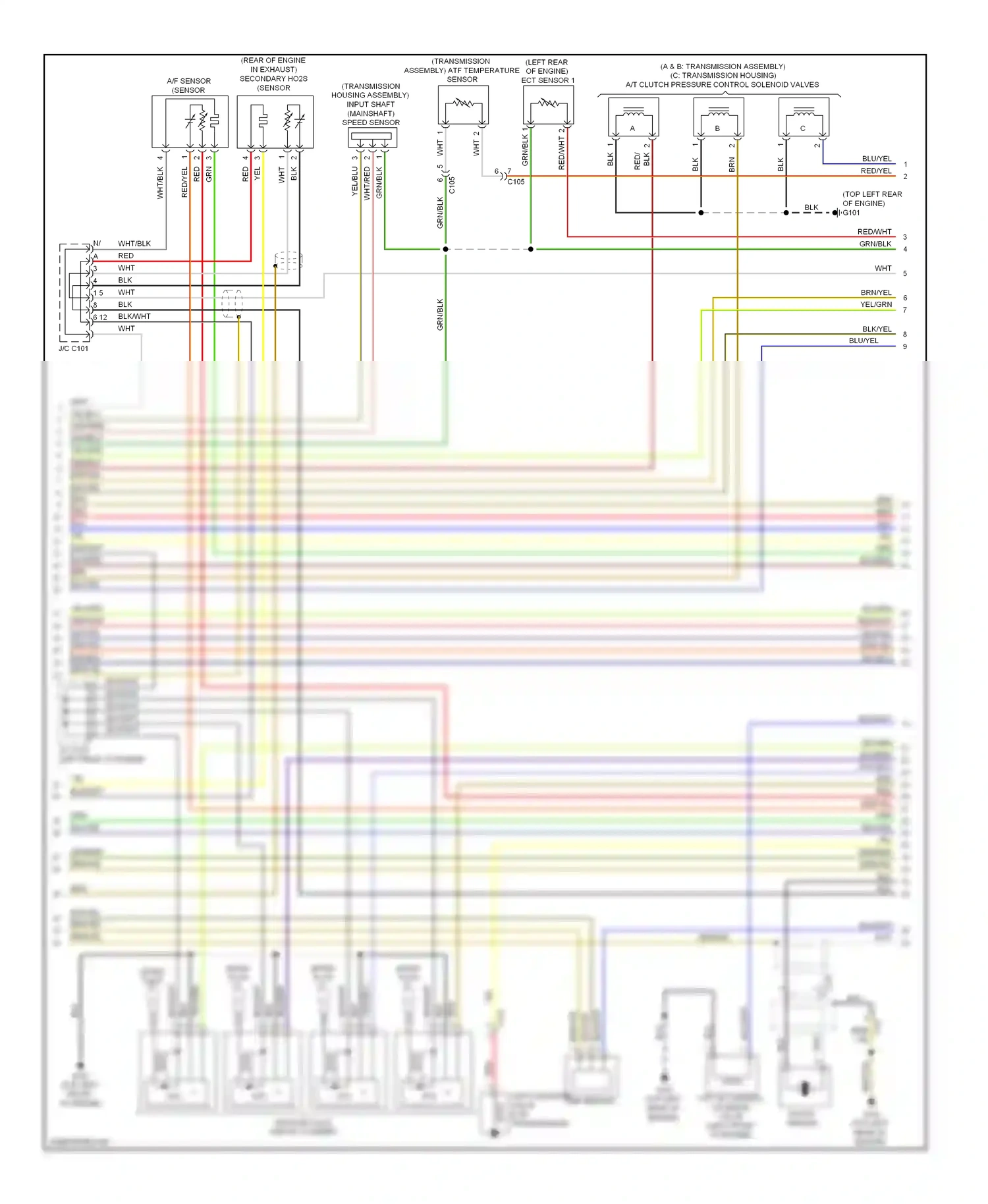 Wiring diagram atf temperature sensor for Honda Crosstour I facelift (2012-2015) (3 of 4)