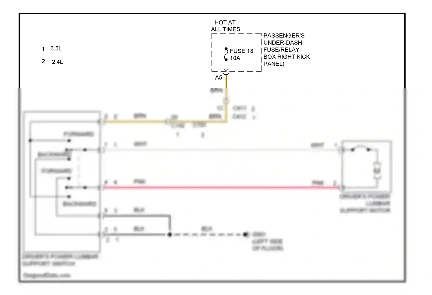 Wiring diagram blk for Honda Crosstour I facelift (2012-2015) (91 of 135)