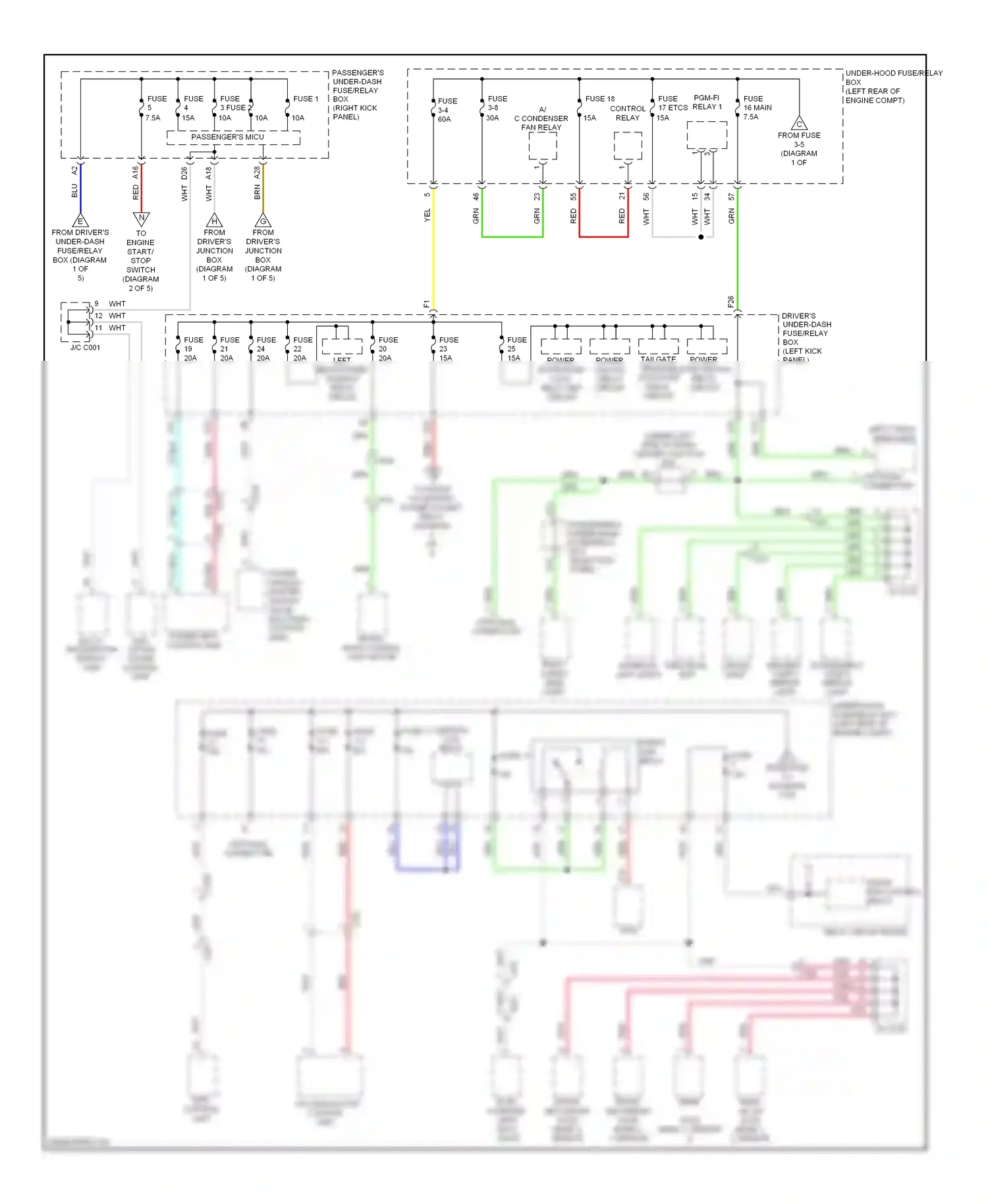 Wiring diagram blu for Honda Crosstour I facelift (2012-2015) (77 of 118)