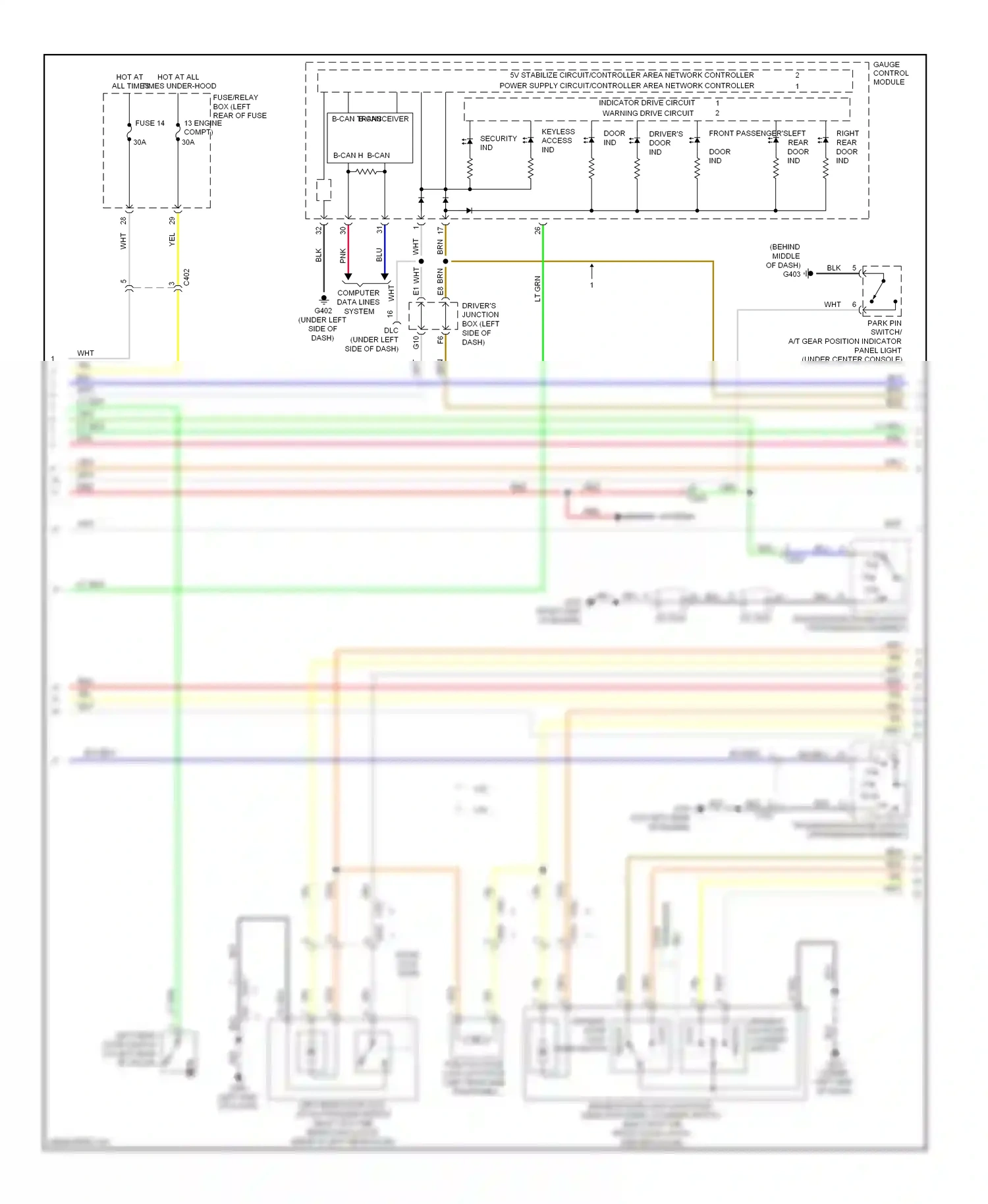 Wiring diagram blu for Honda Crosstour I facelift (2012-2015) (18 of 118)