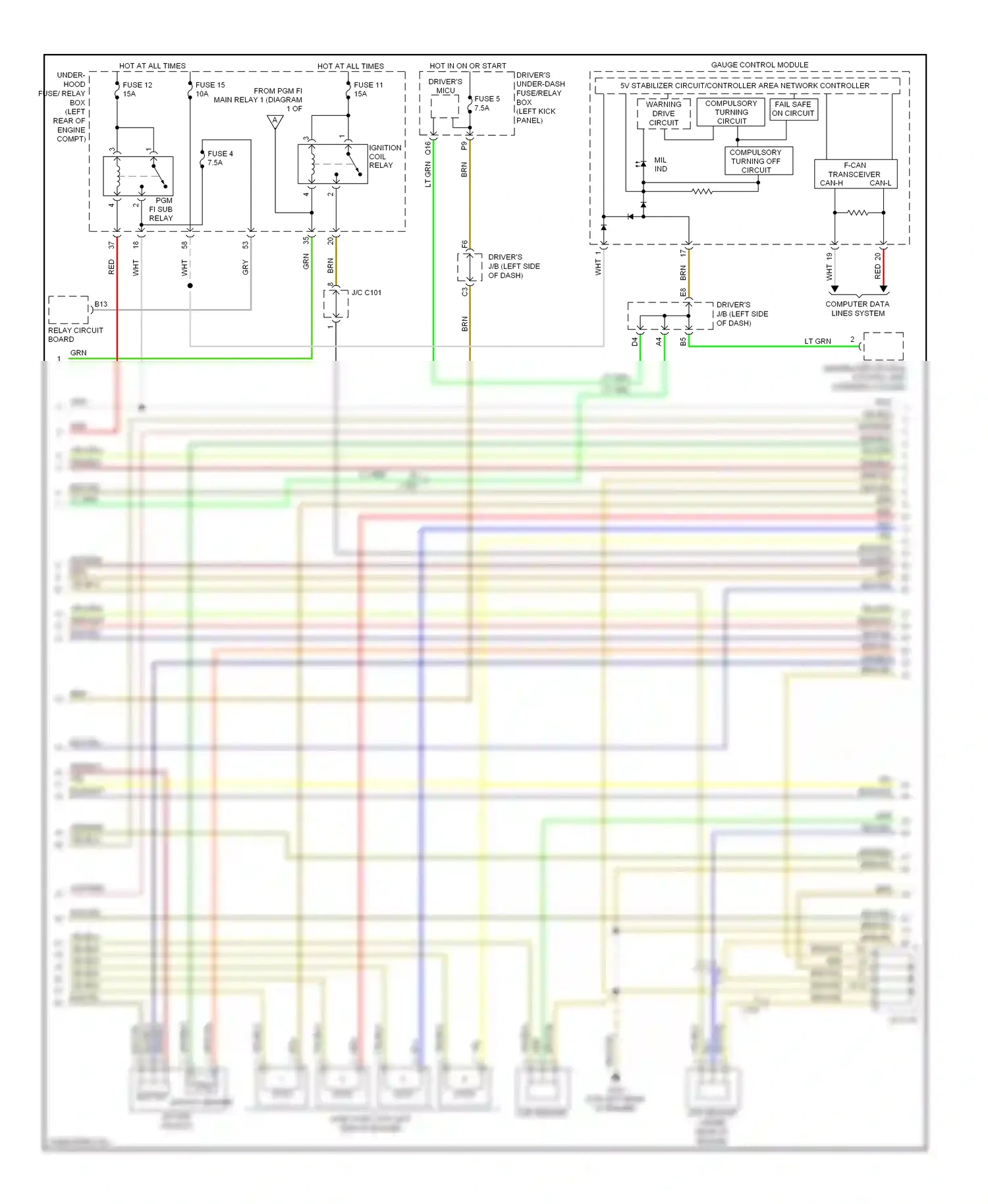 Wiring diagram blu for Honda Crosstour I facelift (2012-2015) (30 of 118)