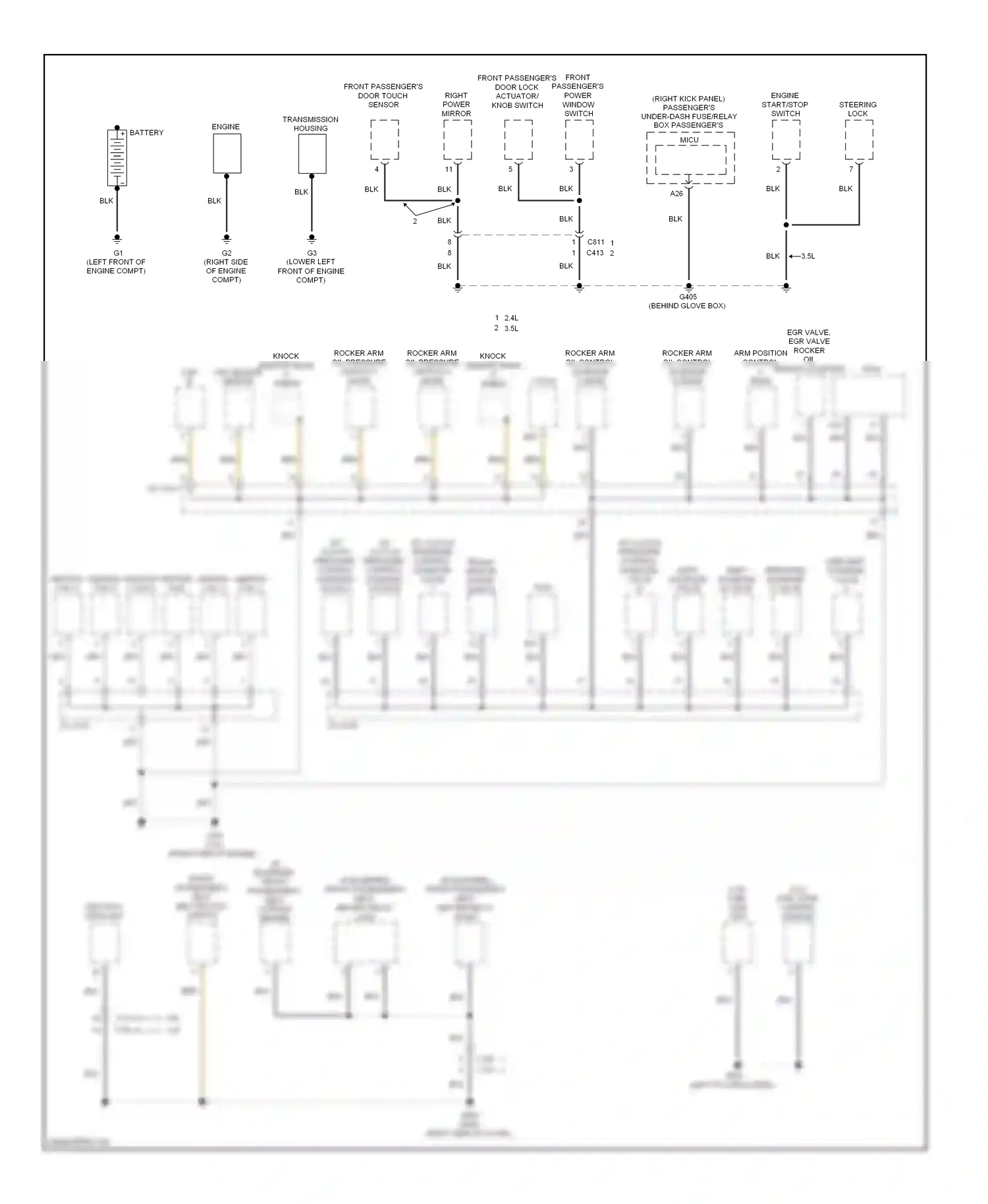 Wiring diagram cmp sensor b for Honda Crosstour I facelift (2012-2015) (1 of 3)