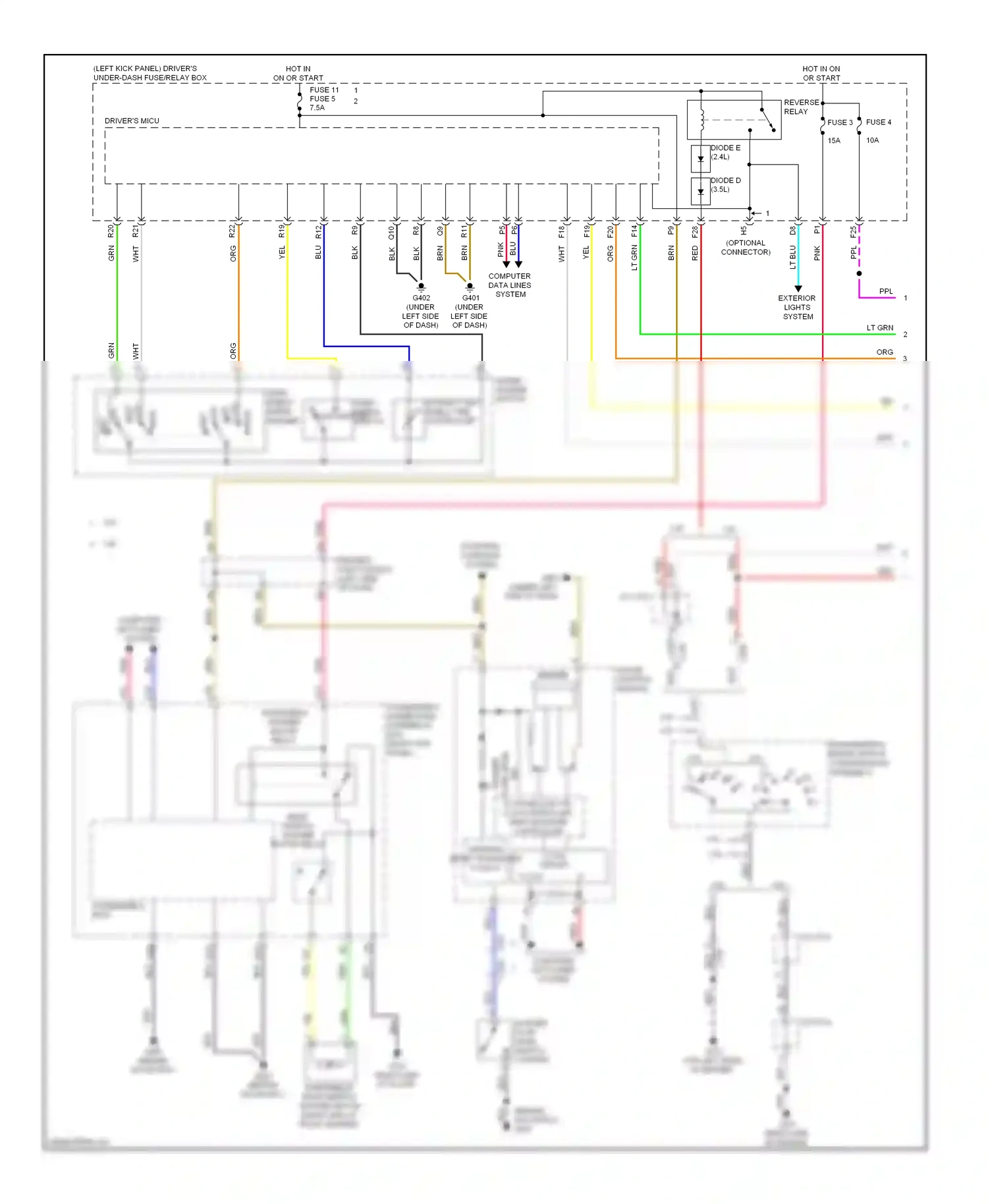 Wiring diagram computer data lines system for Honda Crosstour I facelift (2012-2015) (81 of 82)