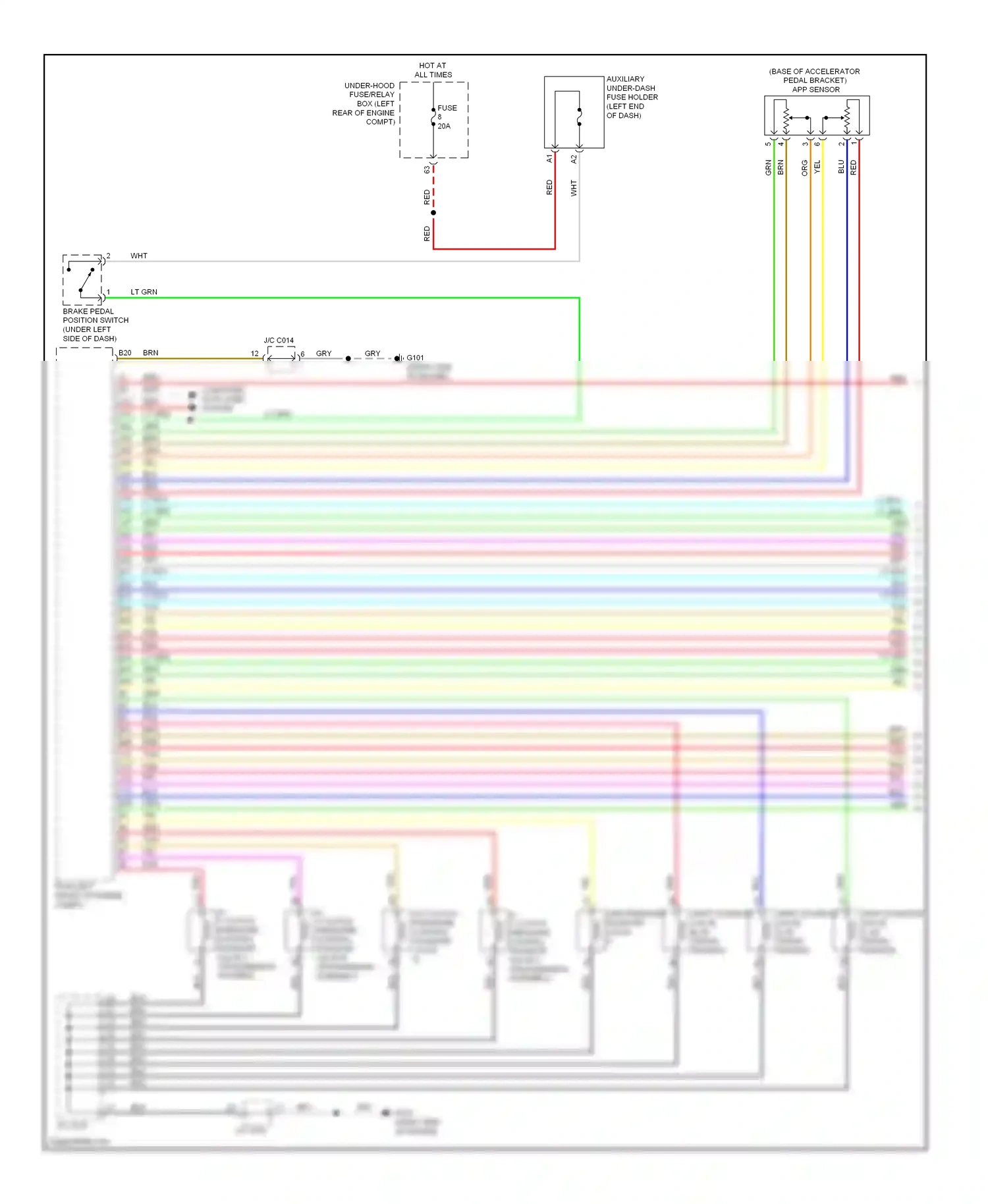 Wiring diagram computer data lines system for Honda Crosstour I facelift (2012-2015) (78 of 82)