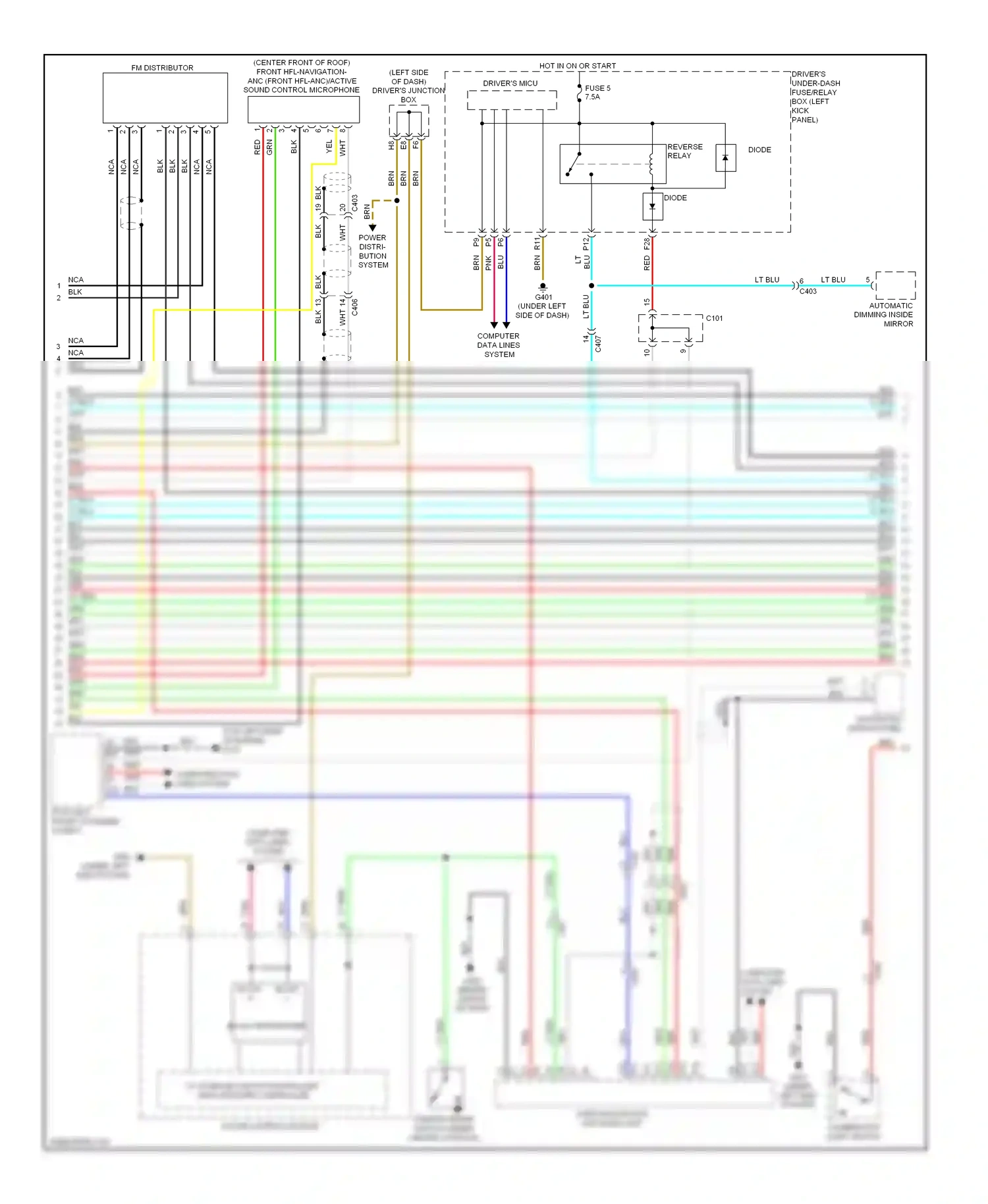 Wiring diagram computer data lines system for Honda Crosstour I facelift (2012-2015) (63 of 82)