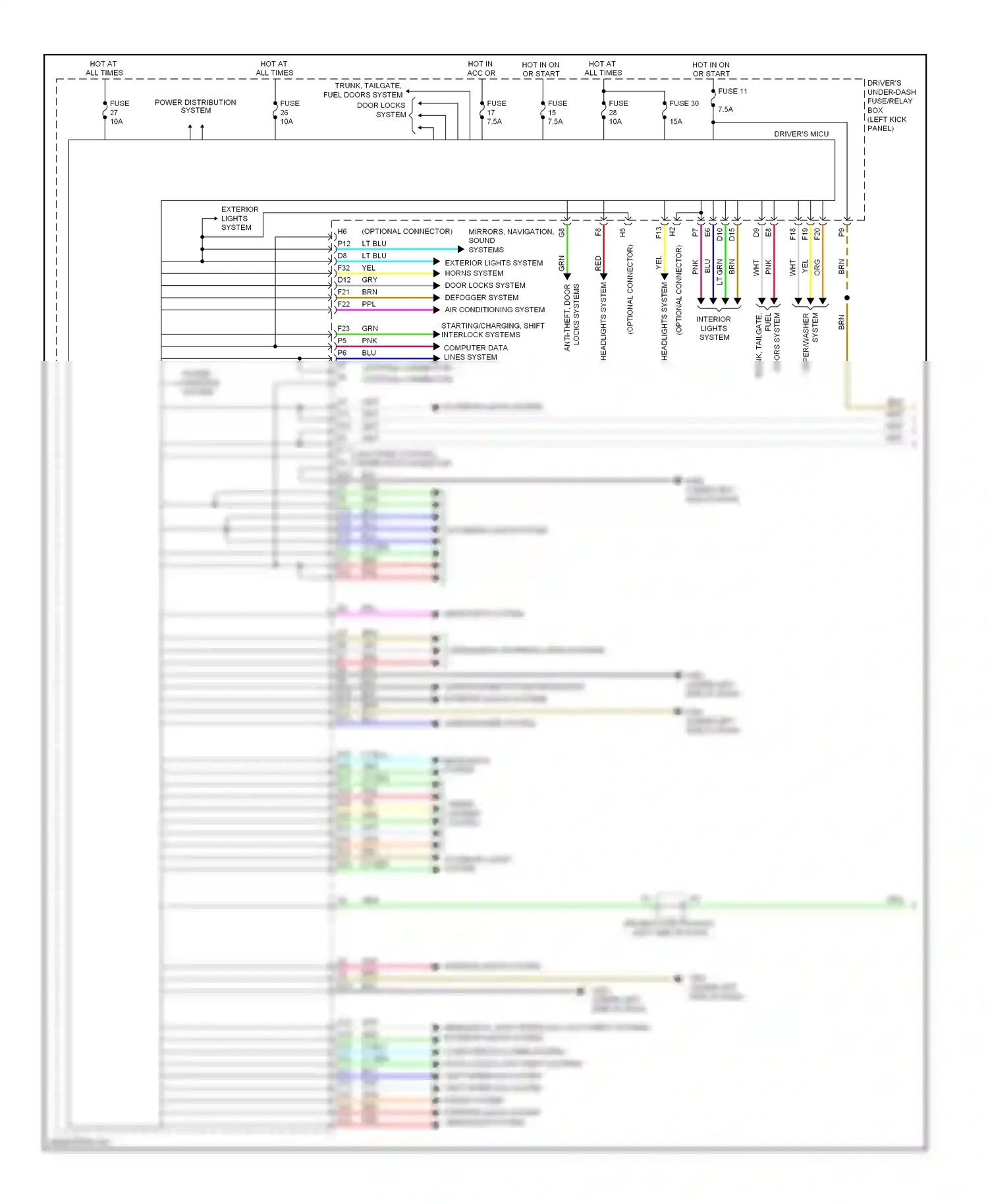 Wiring diagram computer data lines system for Honda Crosstour I facelift (2012-2015) (15 of 82)