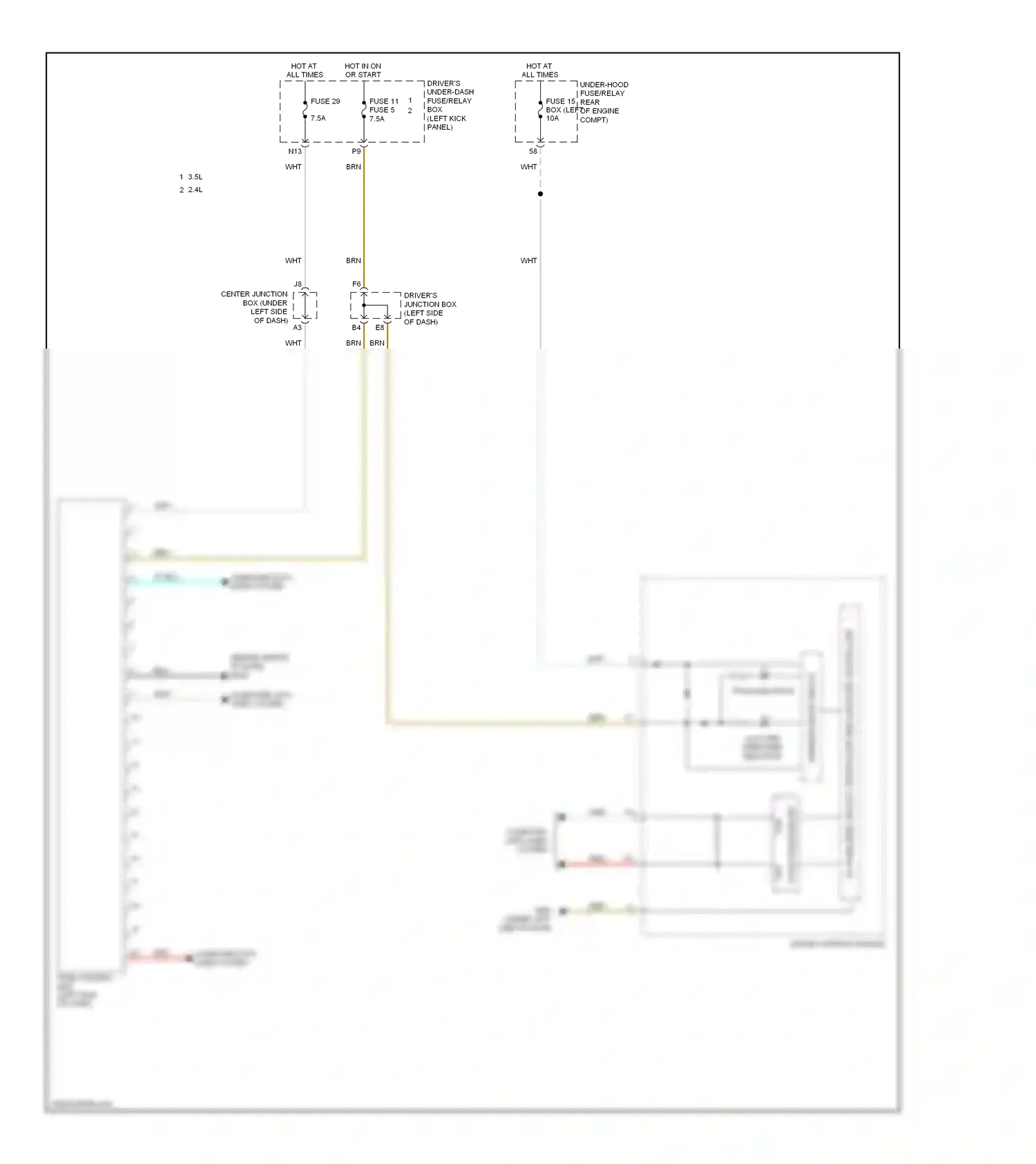 Wiring diagram computer data lines system for Honda Crosstour I facelift (2012-2015) (80 of 82)