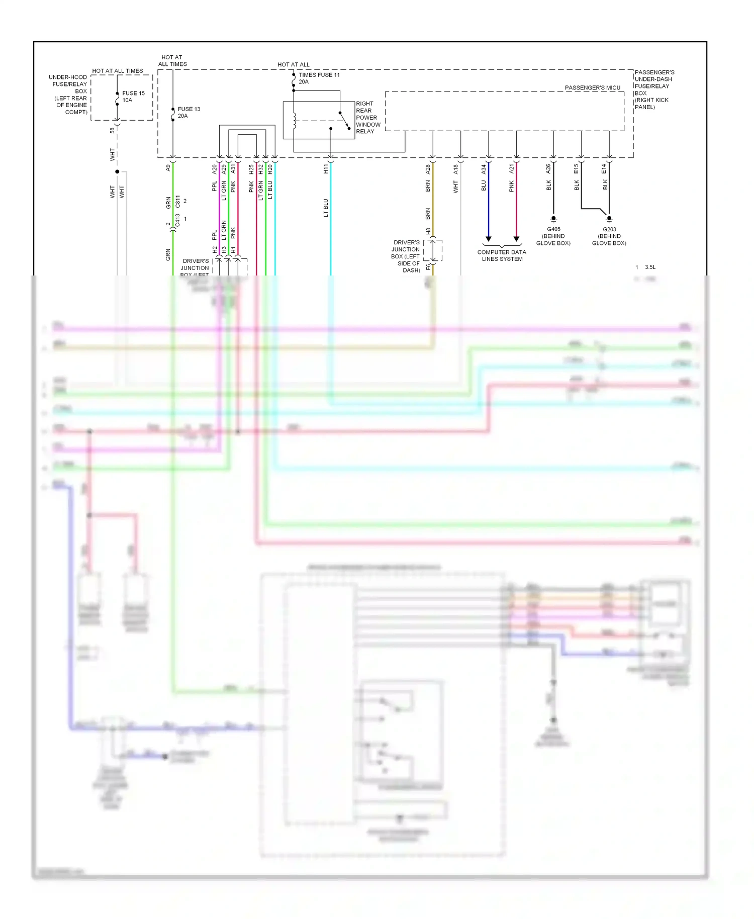 Wiring diagram computer data lines system for Honda Crosstour I facelift (2012-2015) (60 of 82)