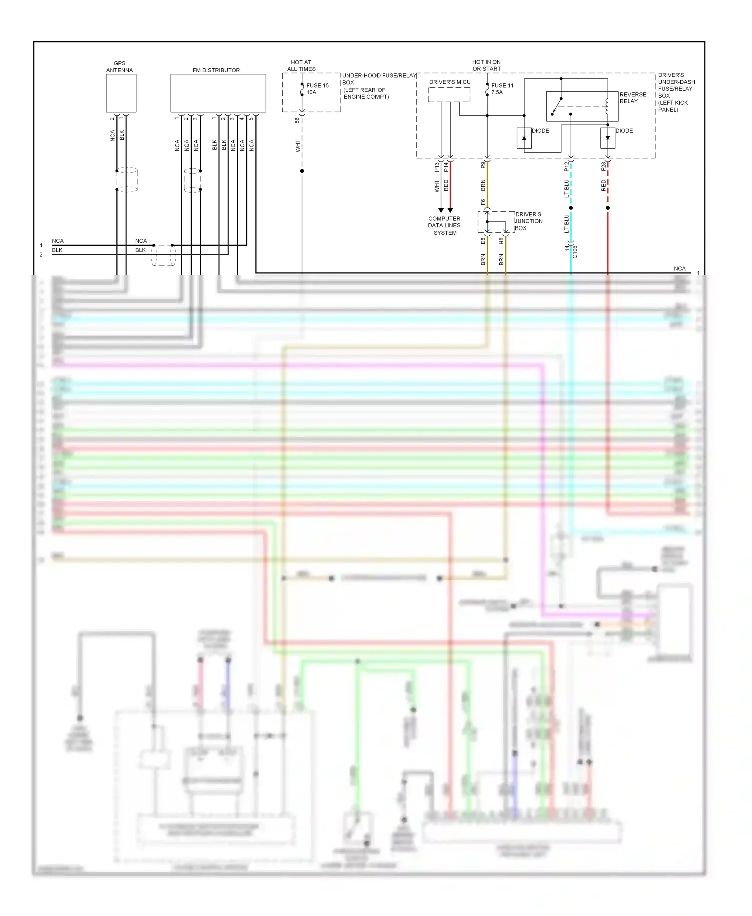 Wiring diagram engine controls system for Honda Crosstour I facelift (2012-2015) (7 of 9)