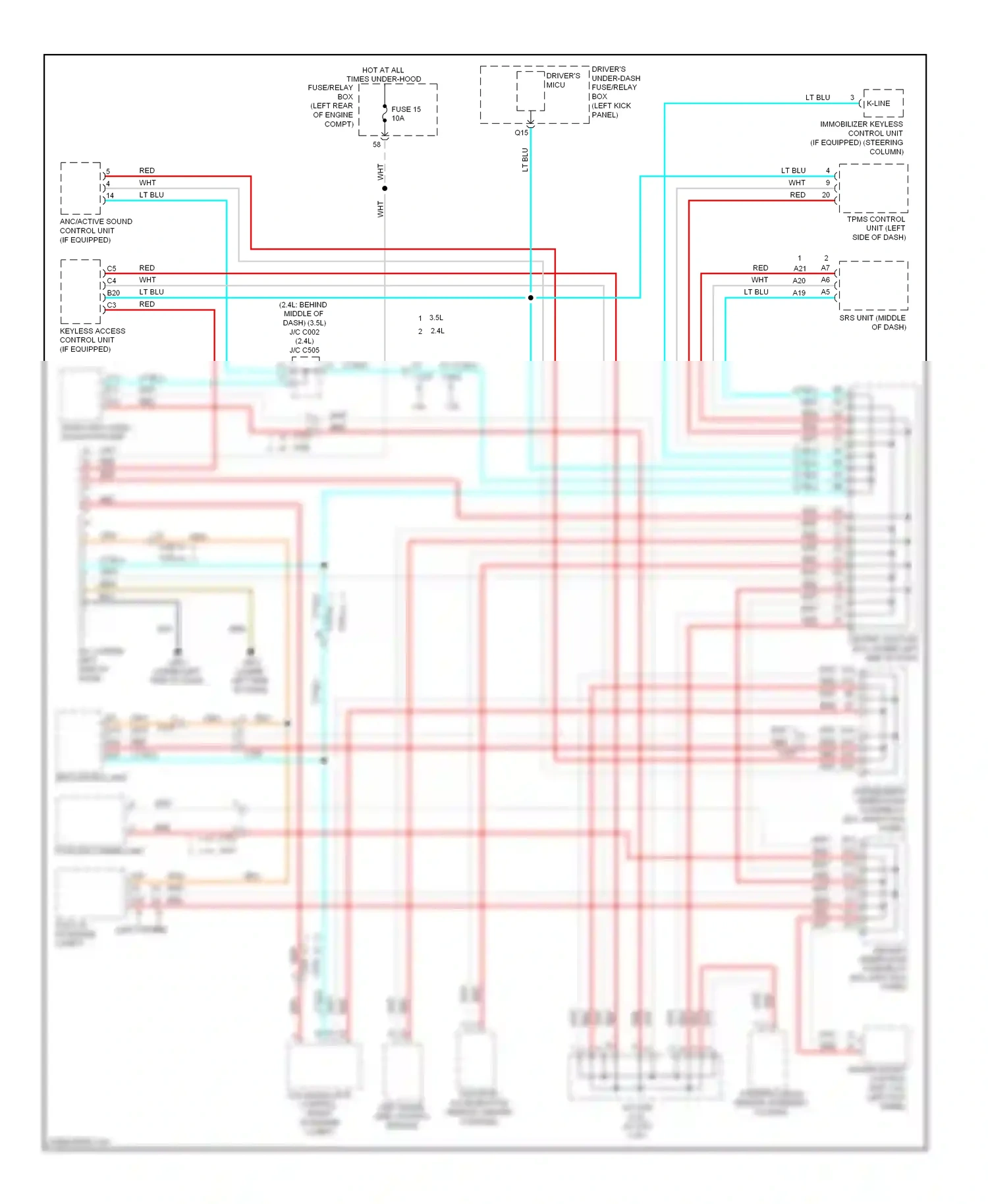 Wiring diagram eps control unit for Honda Crosstour I facelift (2012-2015) (4 of 6)