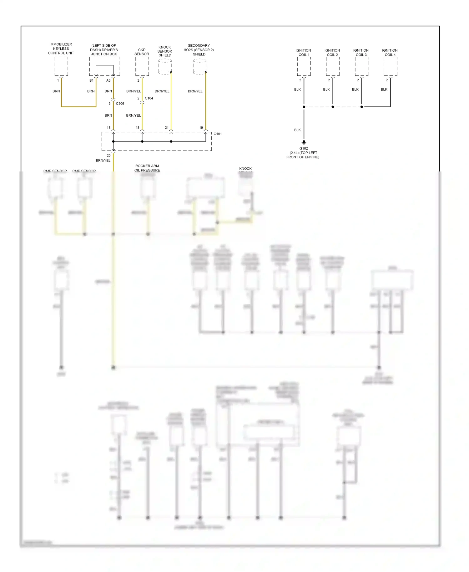 Wiring diagram immobilizer keyless control unit for Honda Crosstour I facelift (2012-2015) (6 of 8)