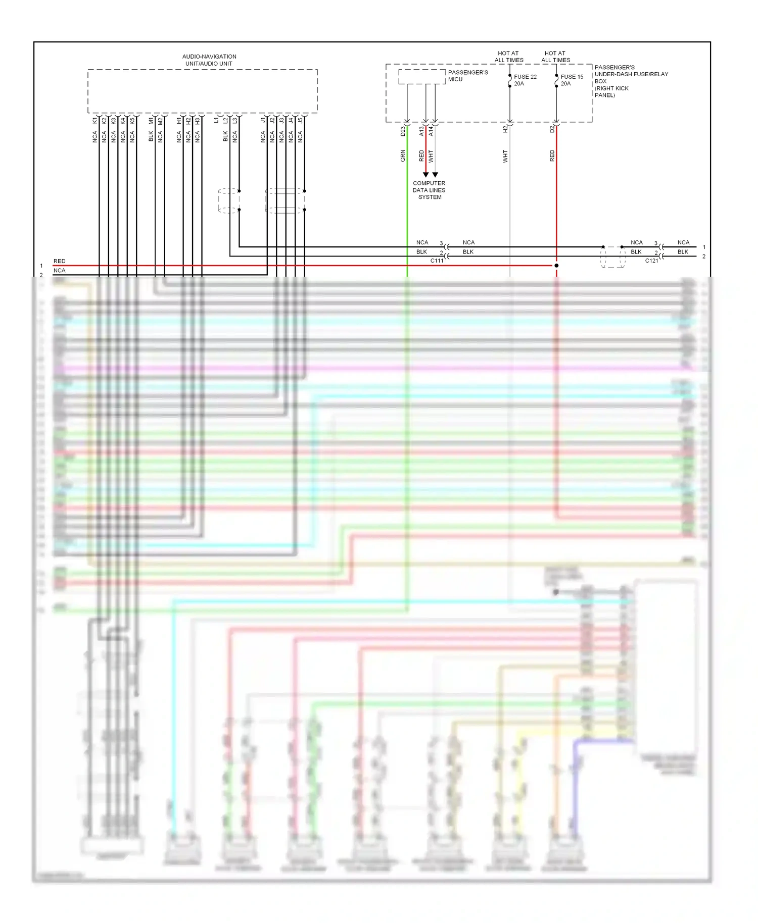 Wiring diagram nca for Honda Crosstour I facelift (2012-2015) (8 of 23)
