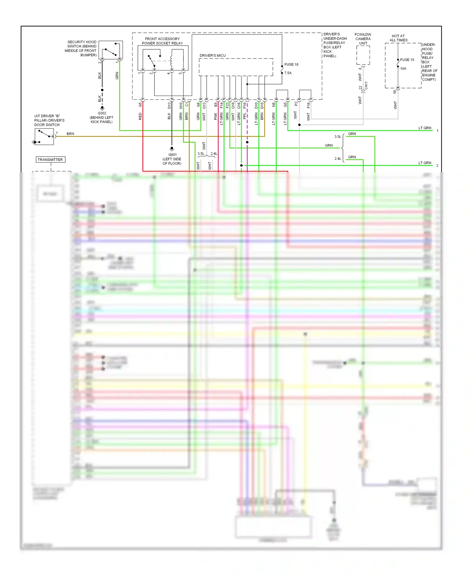 Wiring diagram pnk computer data lines system for Honda Crosstour I facelift (2012-2015) (8 of 11)
