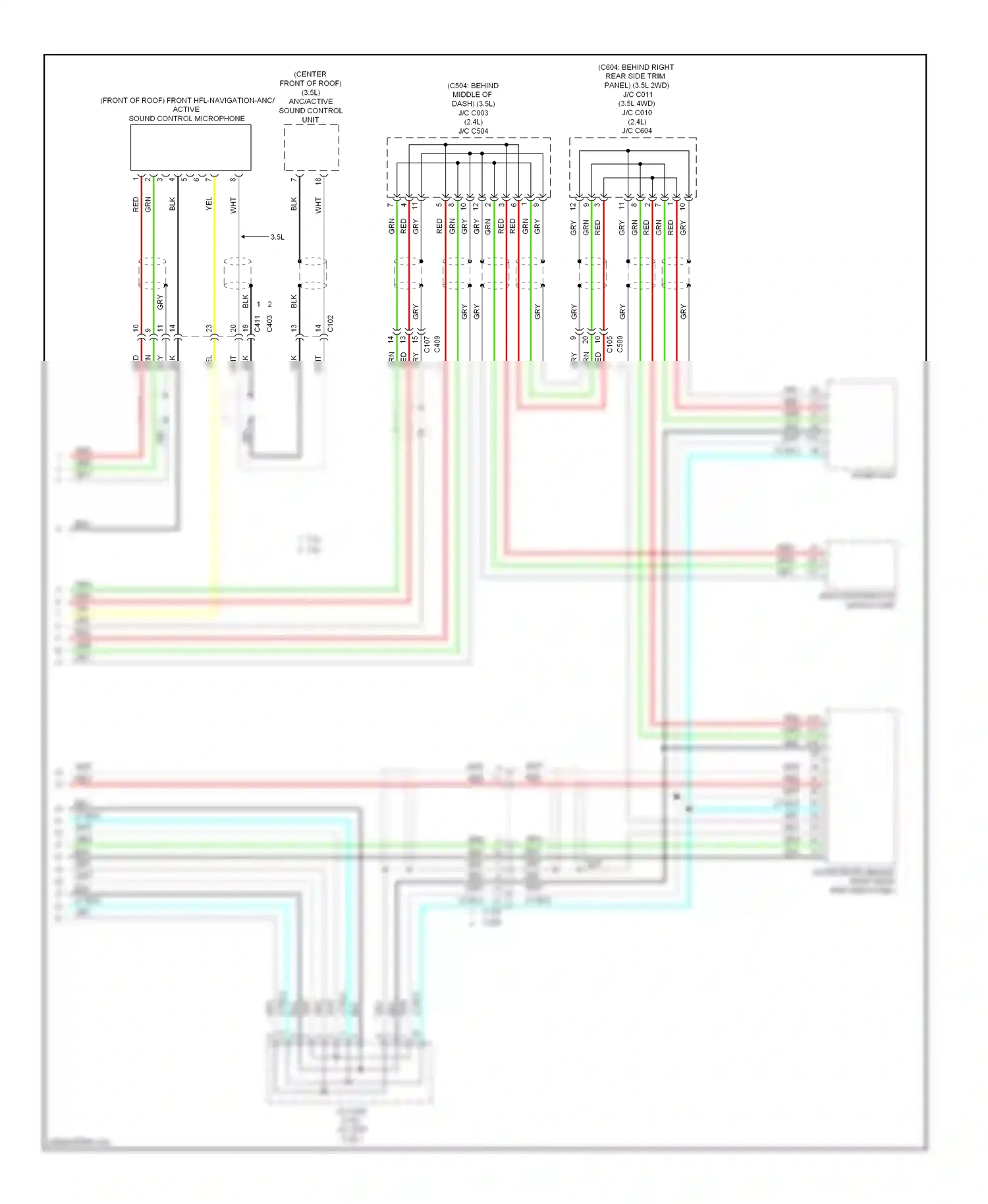 Wiring diagram side trim panel) for Honda Crosstour I facelift (2012-2015) (1 of 1)