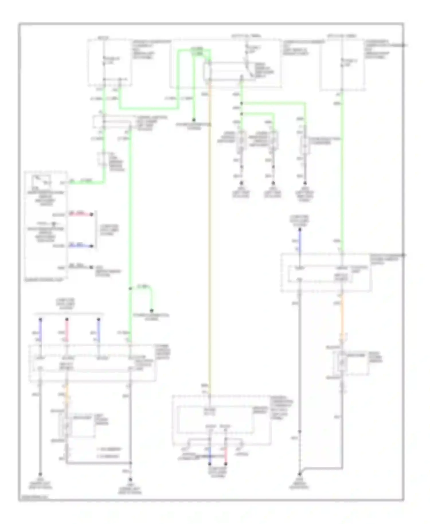Crosstour Honda I (2009-2012): Defoggers circuit, without navigation