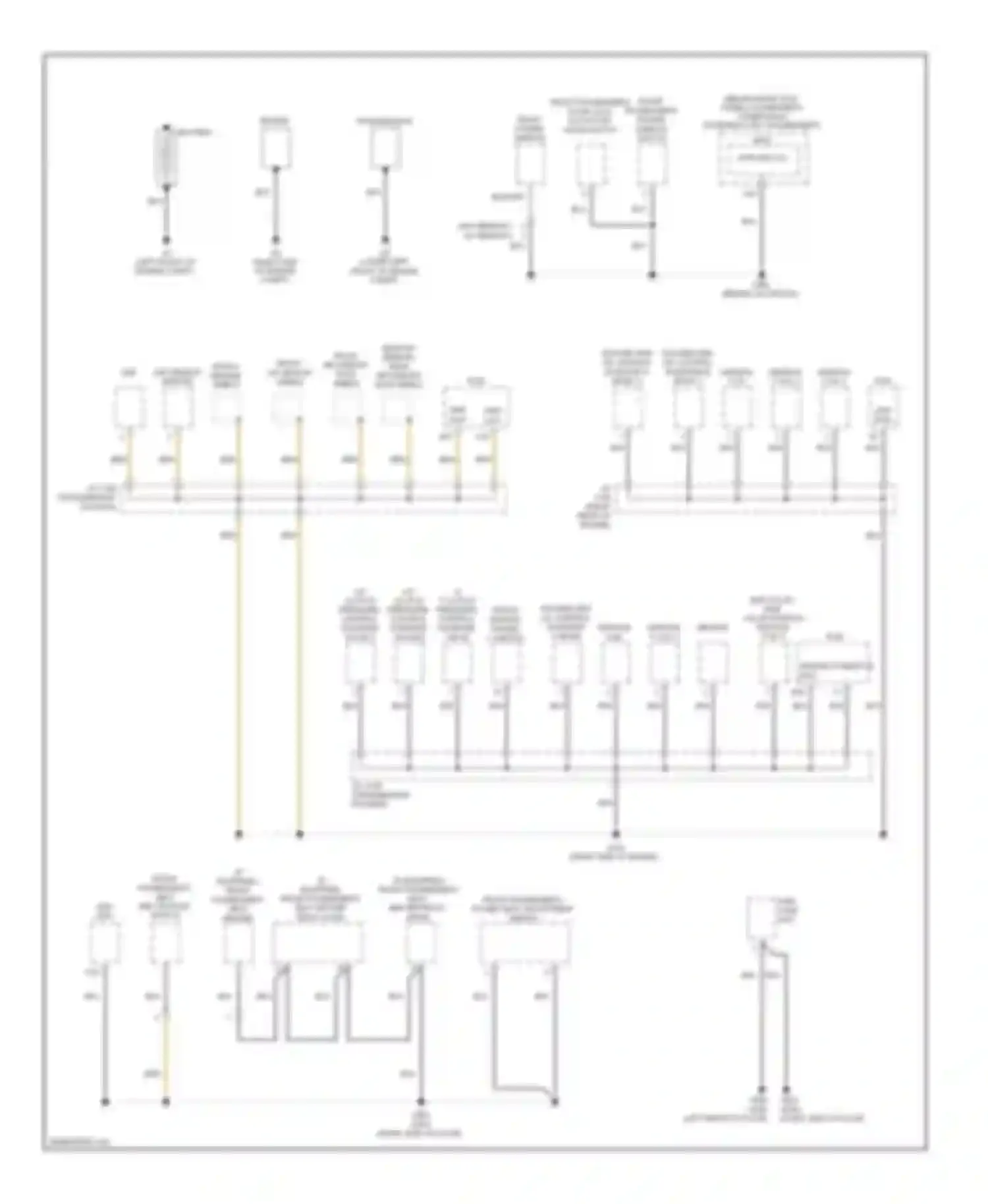 Crosstour Honda I (2009-2012): Ground distribution circuit (1 of 4)