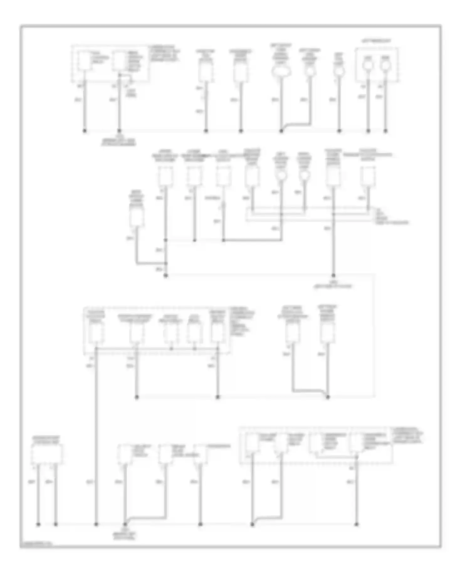 Crosstour Honda I (2009-2012): Ground distribution circuit (2 of 4)