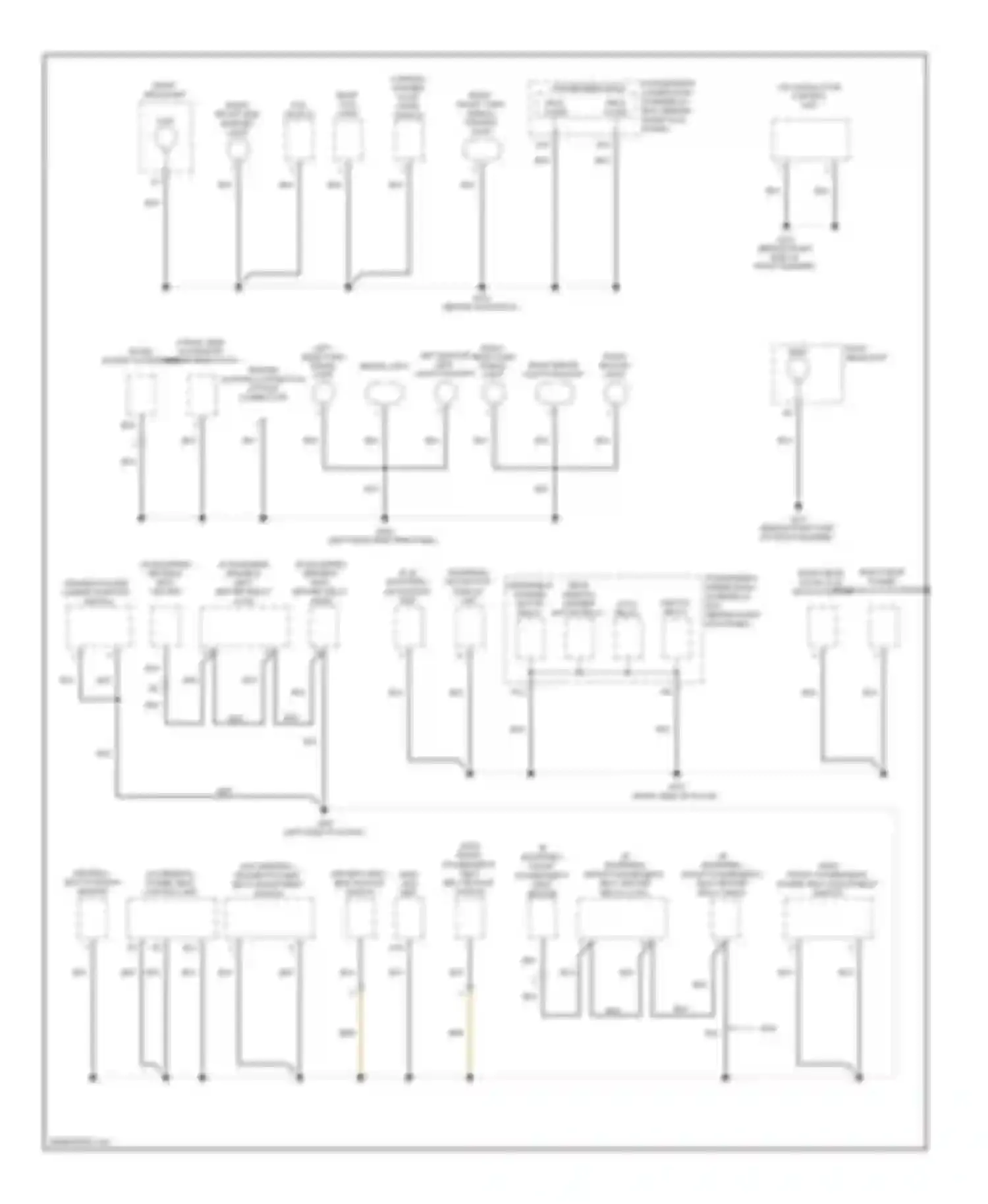 Crosstour Honda I (2009-2012): Ground distribution circuit (4 of 4)