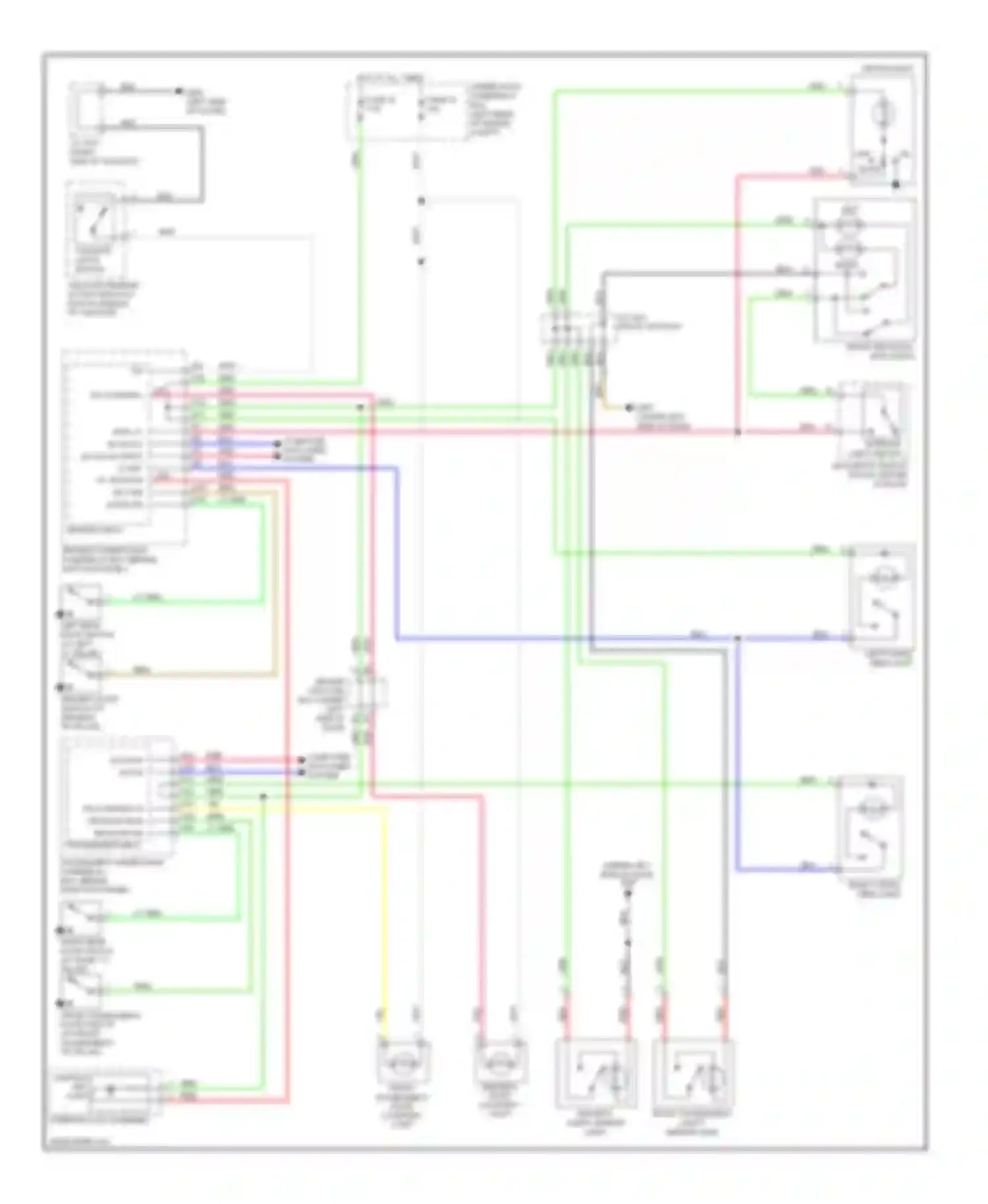 Crosstour Honda I (2009-2012): Courtesy lamps circuit