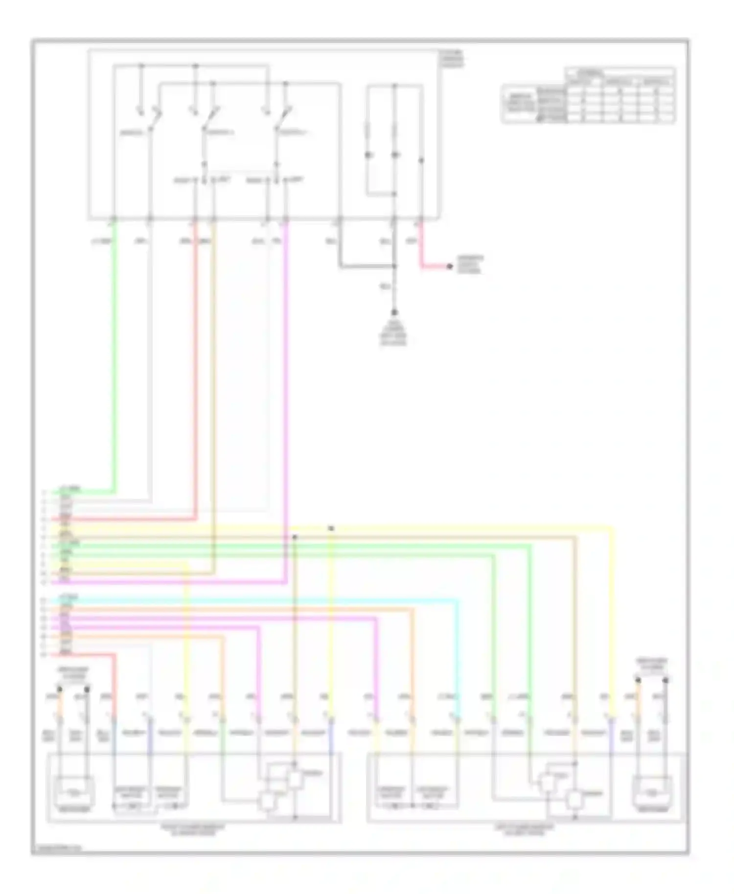 Crosstour Honda I (2009-2012): Memory mirrors circuit (2 of 2)