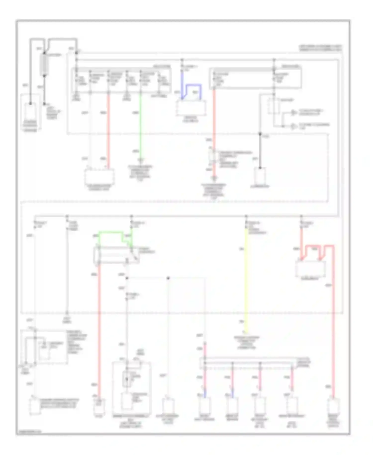 Crosstour Honda I (2009-2012): Power distribution circuit (1 of 7)