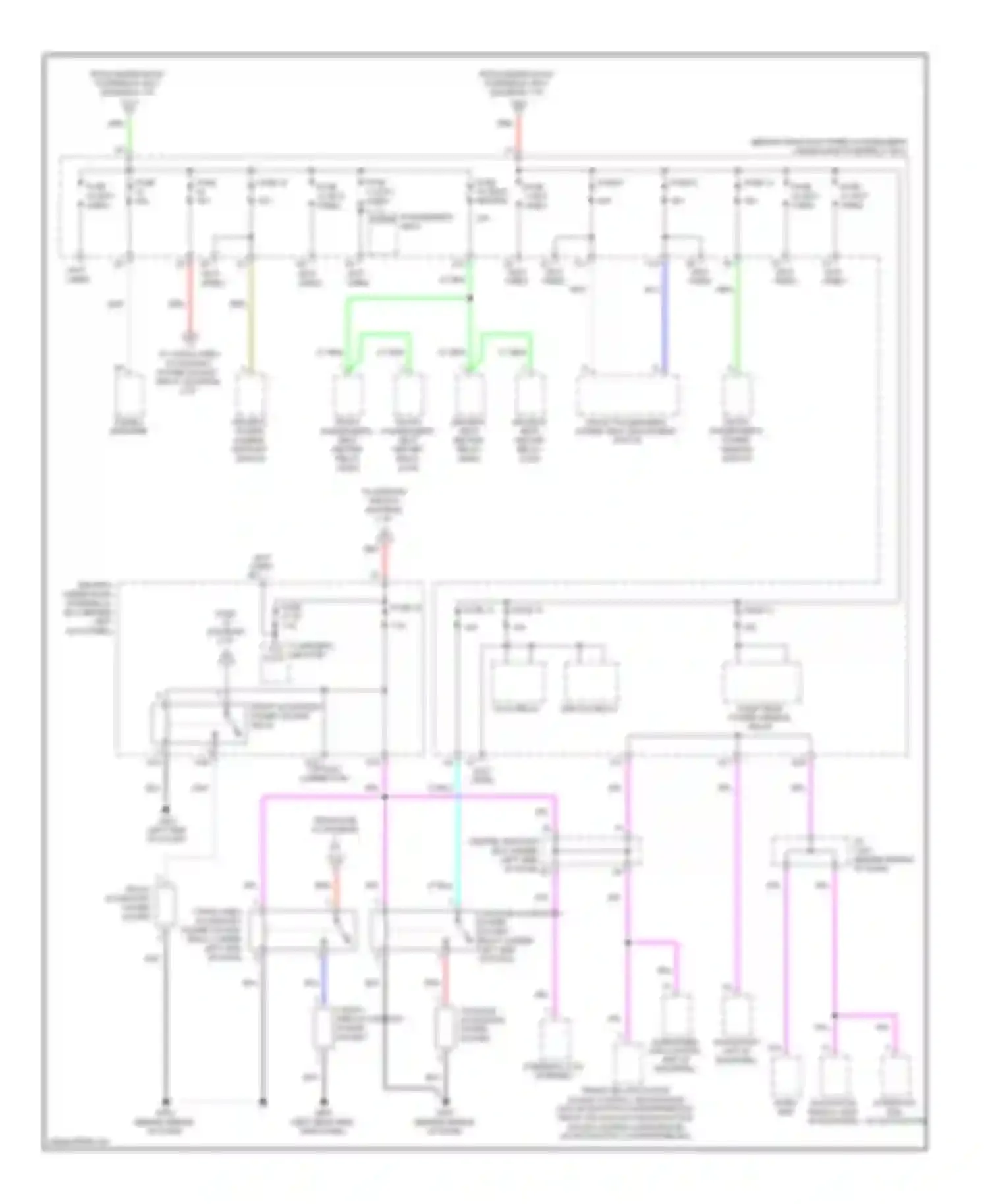 Crosstour Honda I (2009-2012): Power distribution circuit (2 of 7)