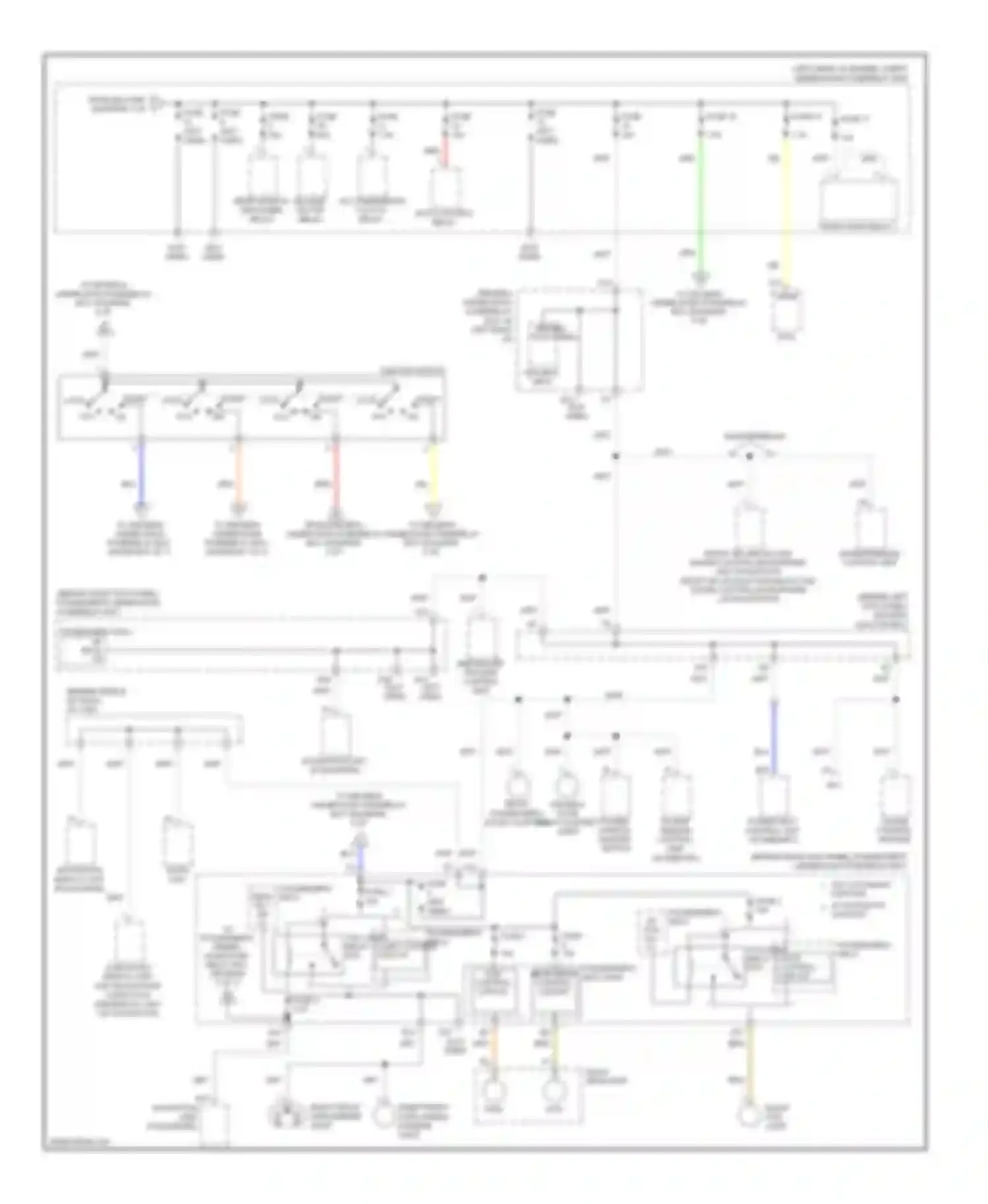 Crosstour Honda I (2009-2012): Power distribution circuit (3 of 7)