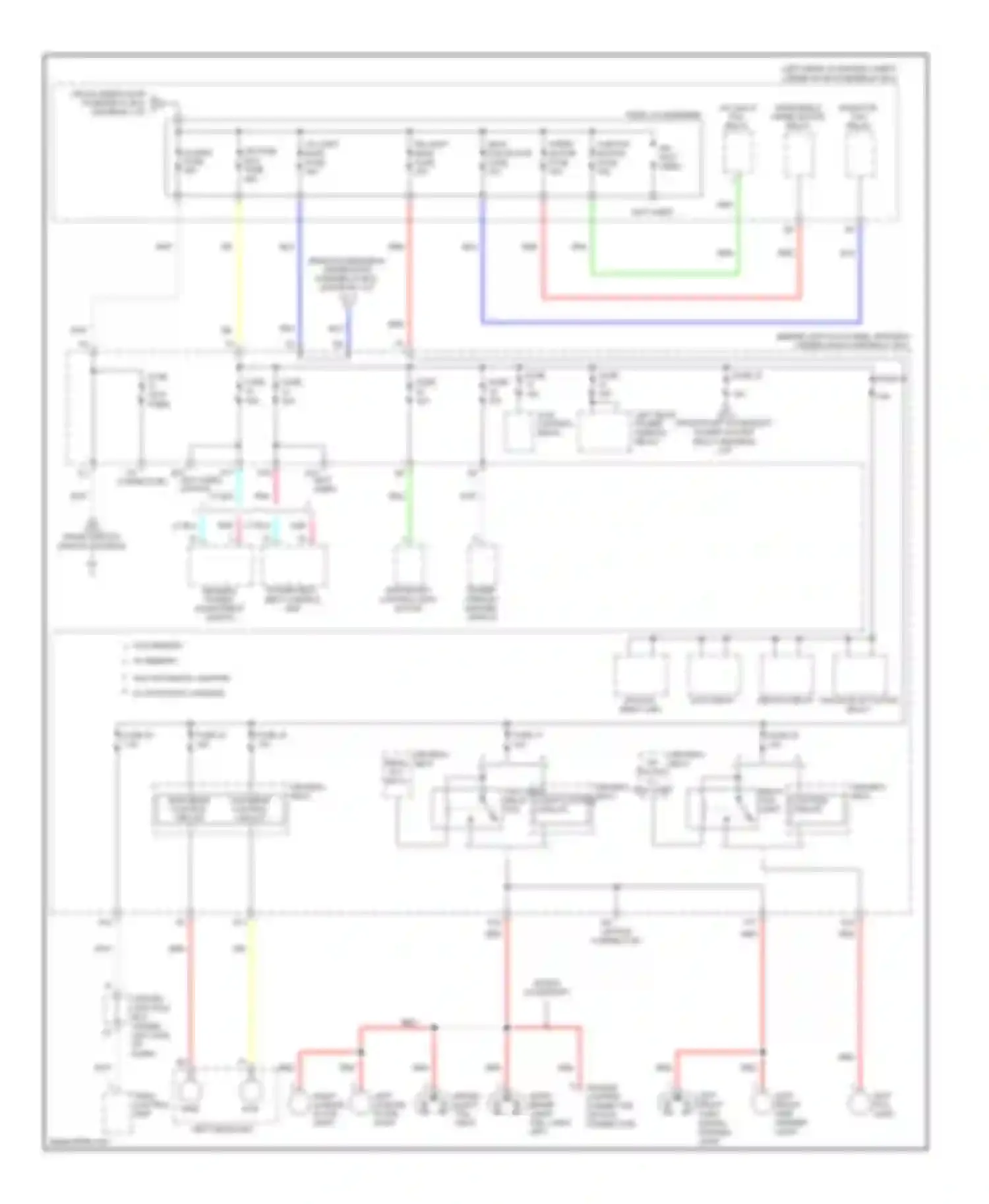 Crosstour Honda I (2009-2012): Power distribution circuit (4 of 7)