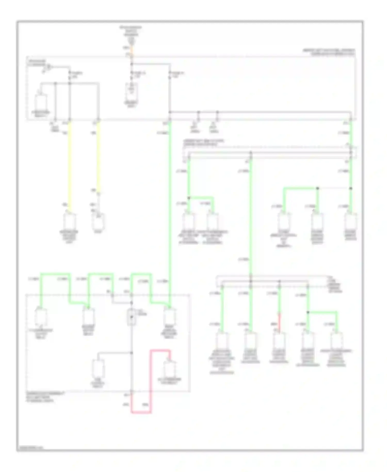 Crosstour Honda I (2009-2012): Power distribution circuit (7 of 7)