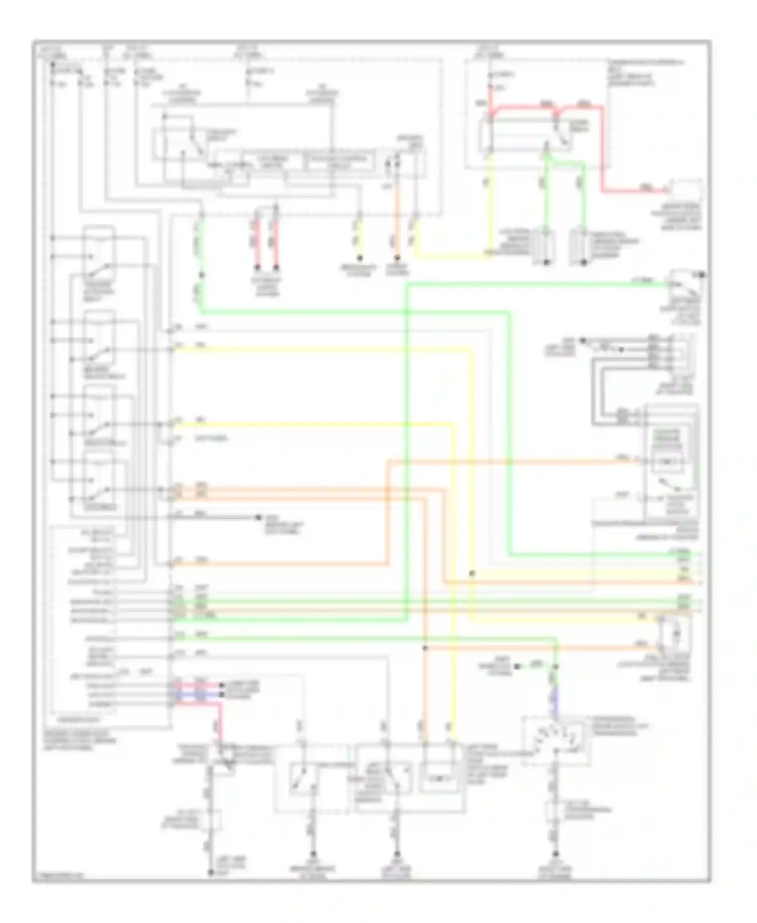 Crosstour Honda I (2009-2012): Power door locks circuit (1 of 3)