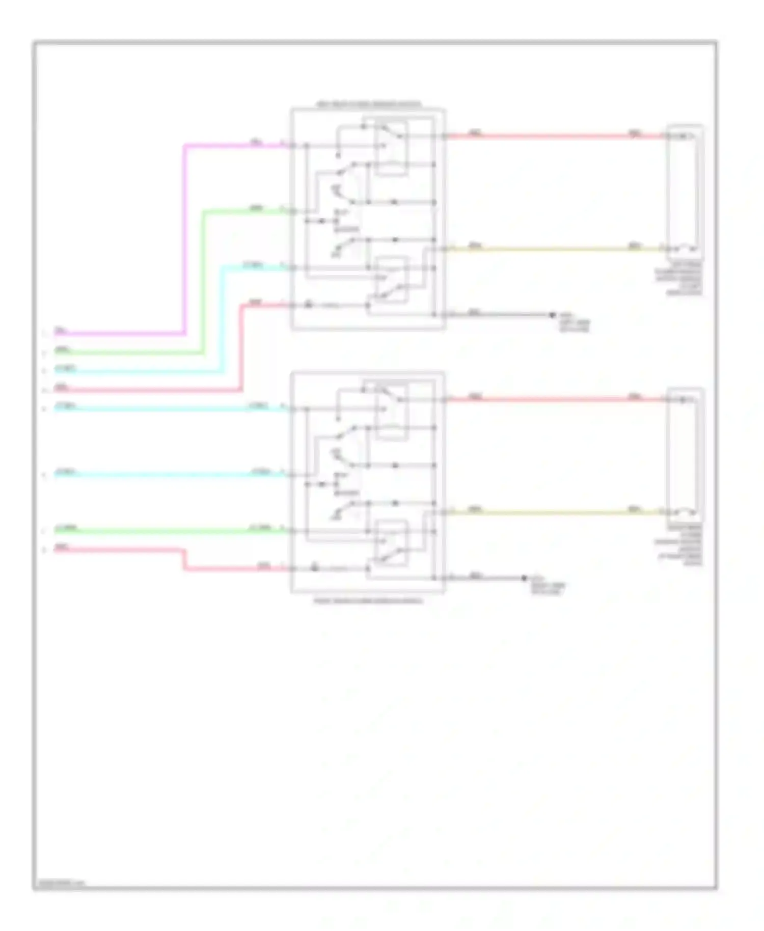 Crosstour Honda I (2009-2012): Power windows circuit (3 of 3)