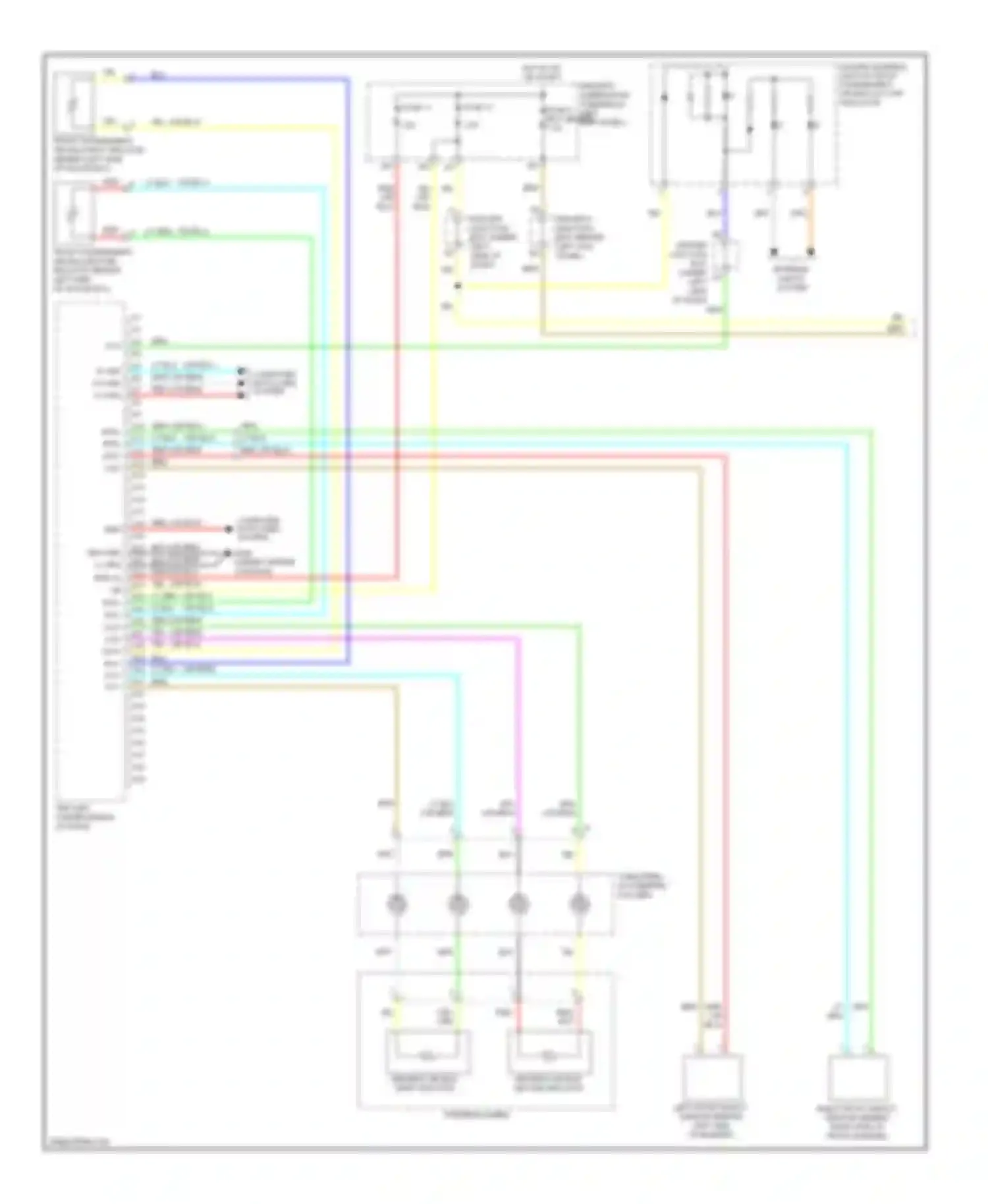 Crosstour Honda I (2009-2012): Supplemental restraints circuit (1 of 3)
