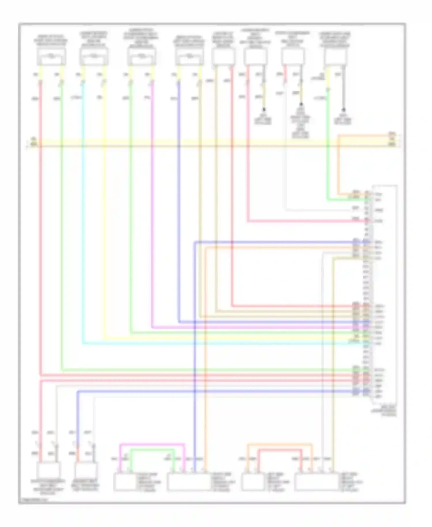 Crosstour Honda I (2009-2012): Supplemental restraints circuit (2 of 3)