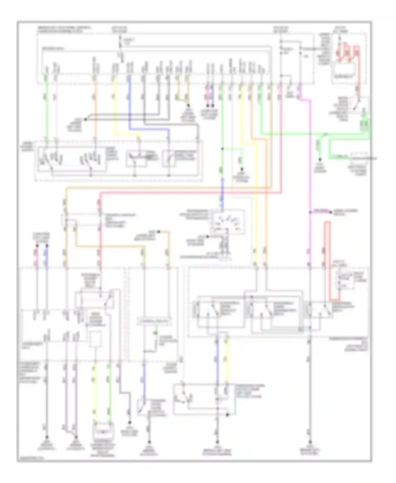 Crosstour Honda I (2009-2012): Front wiper/washer circuit