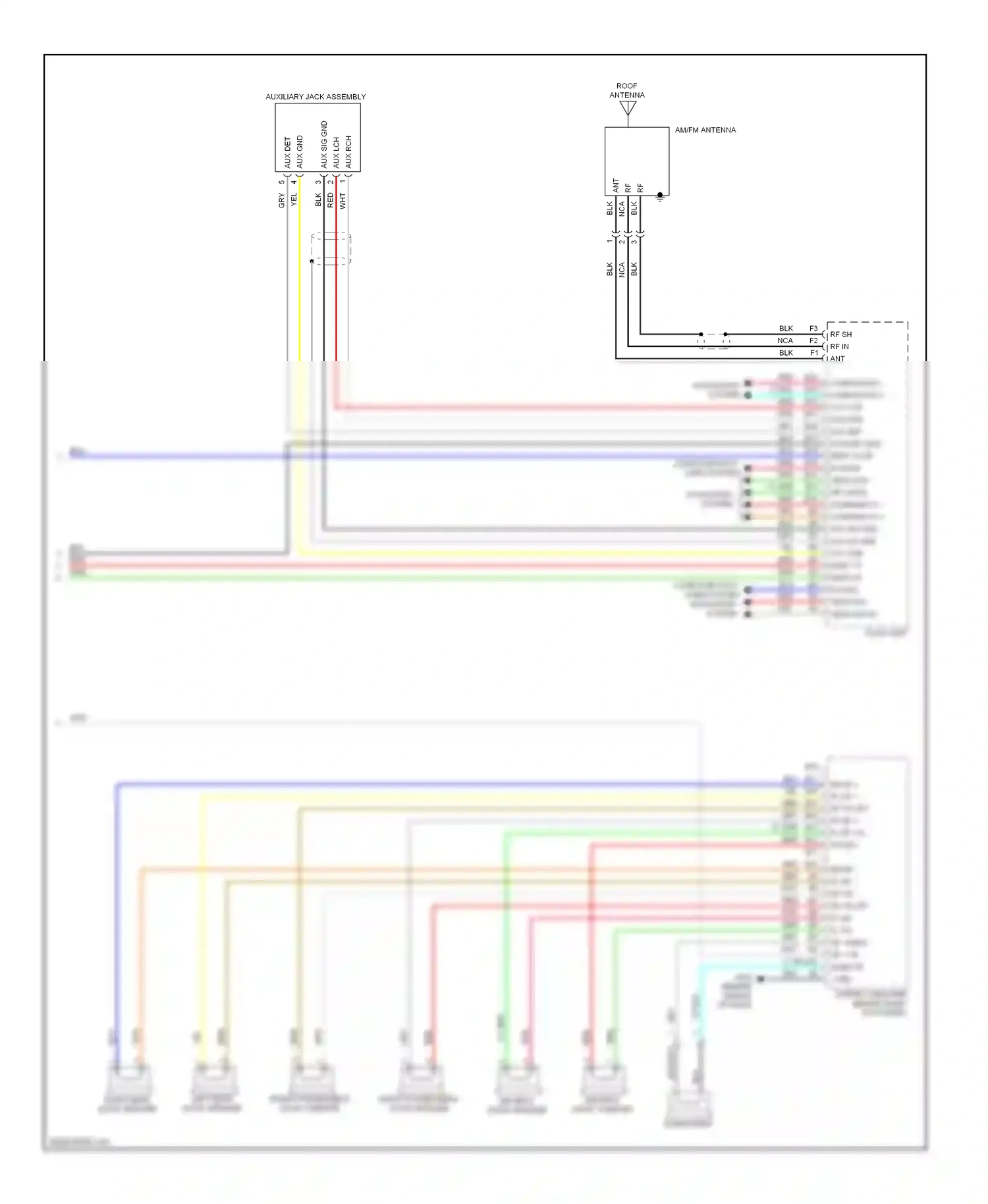 Wiring diagram audio unit for Honda Crosstour I (2009-2012) (12 of 17)