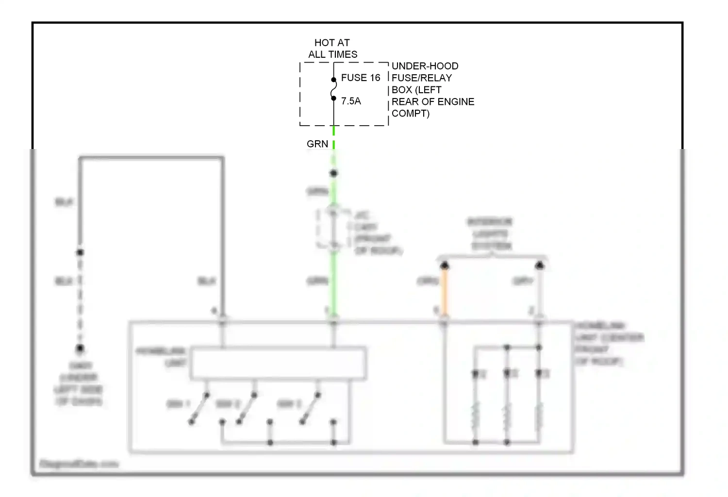 Wiring diagram blk for Honda Crosstour I (2009-2012) (51 of 96)