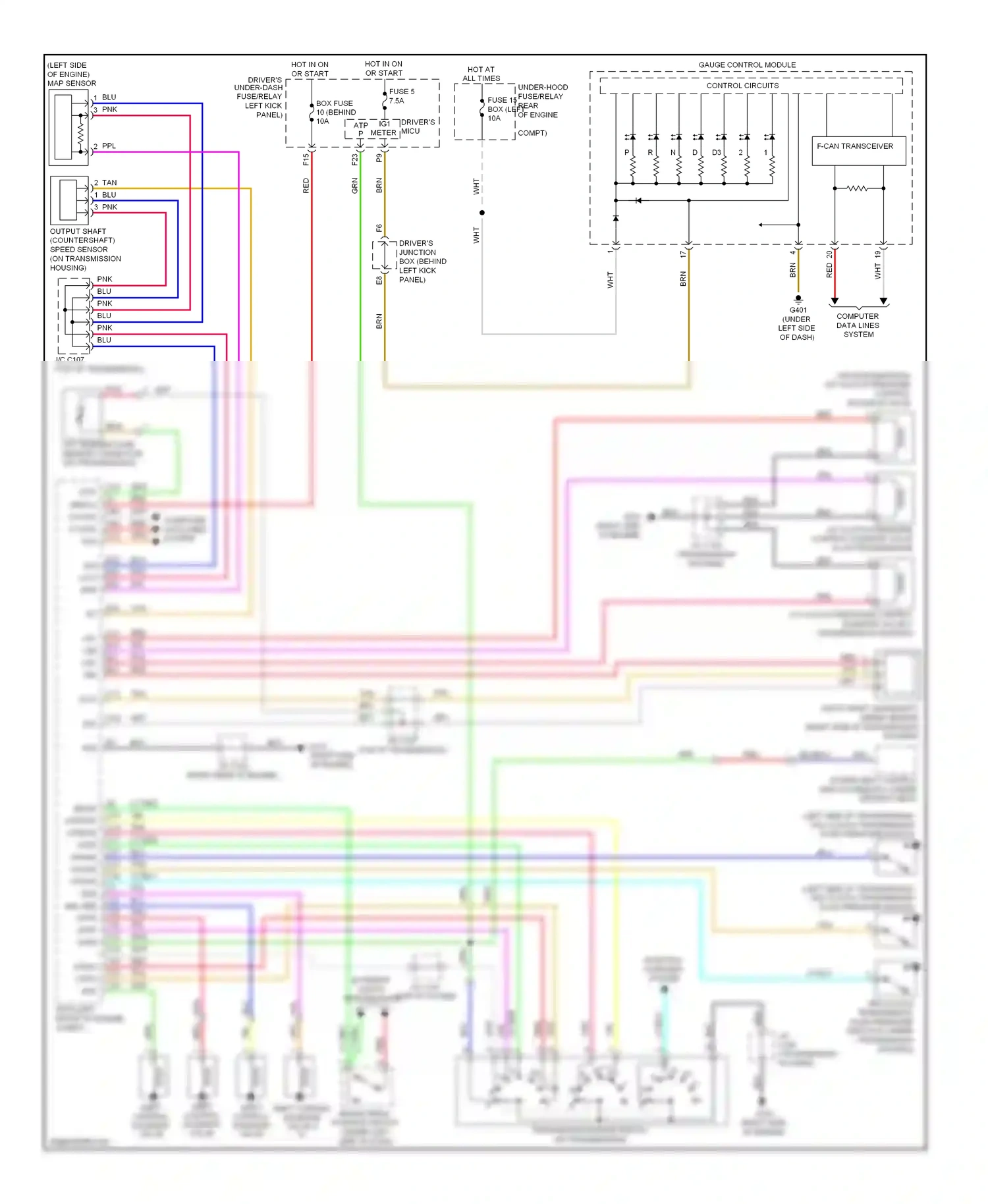 Wiring diagram blu for Honda Crosstour I (2009-2012) (80 of 83)