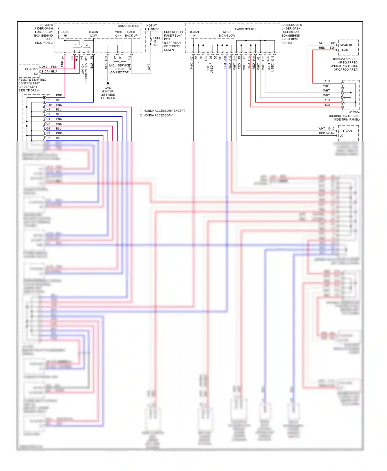 Wiring diagram blu for Honda Crosstour I (2009-2012) (17 of 83)