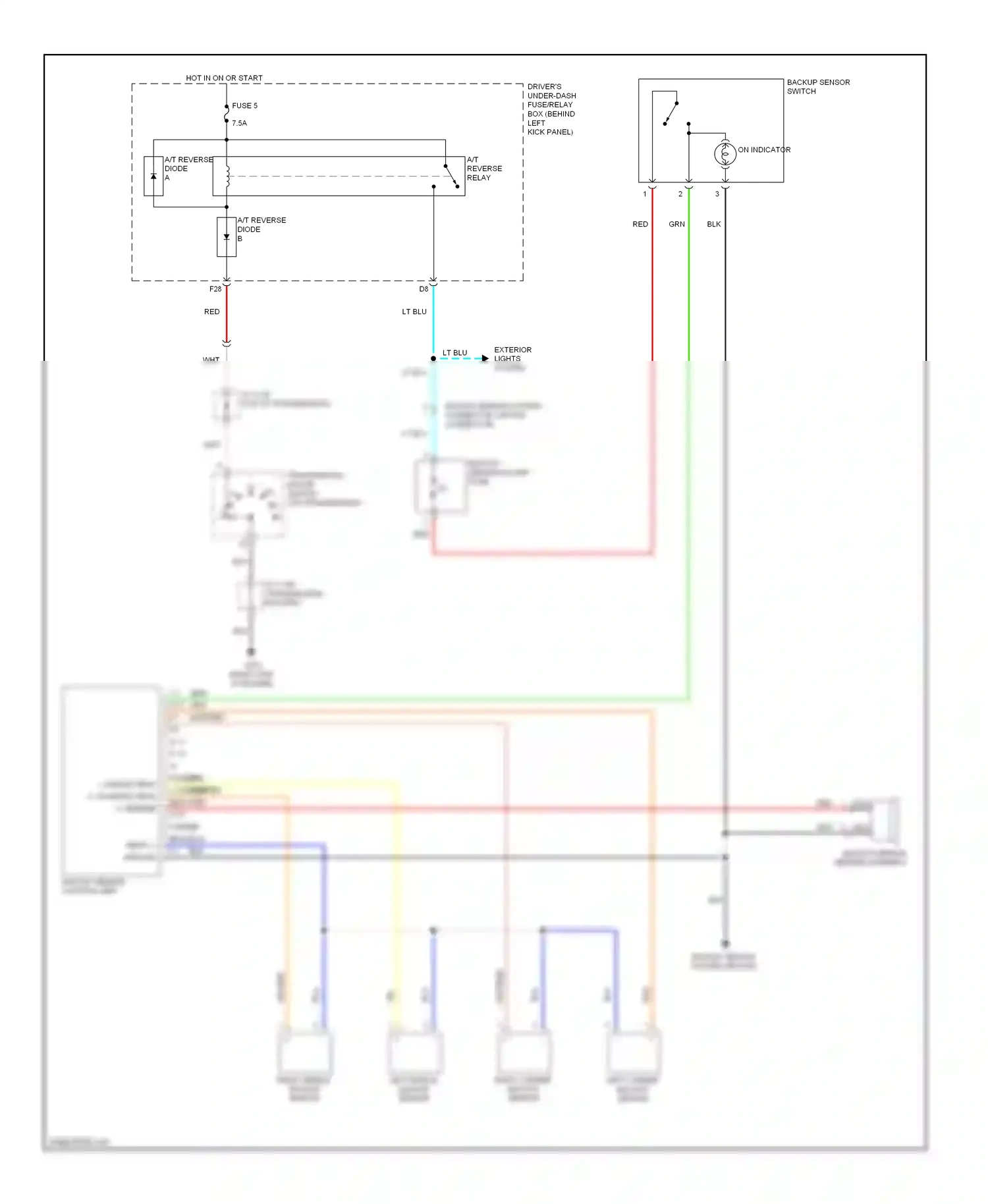 Wiring diagram blu for Honda Crosstour I (2009-2012) (44 of 83)