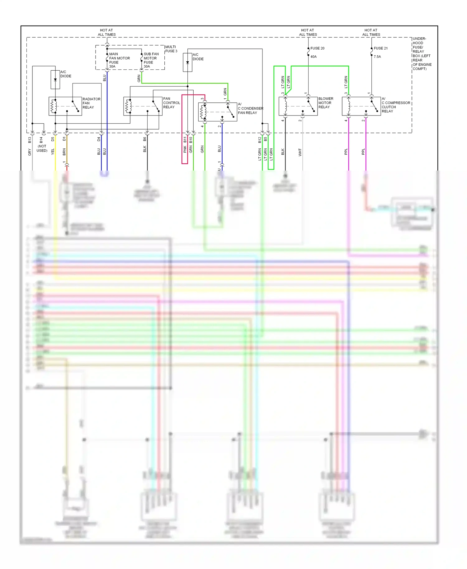 Wiring diagram blu for Honda Crosstour I (2009-2012) (3 of 83)