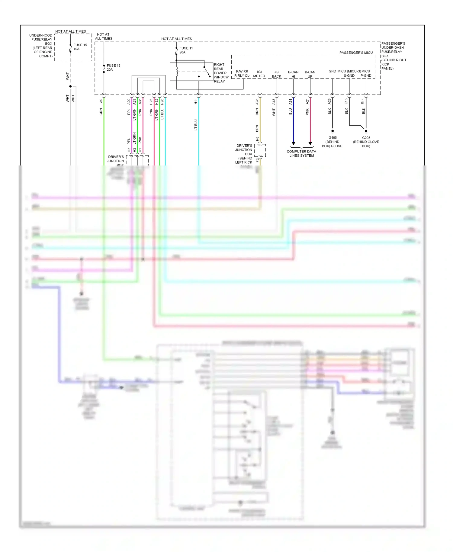 Wiring diagram blu for Honda Crosstour I (2009-2012) (60 of 83)