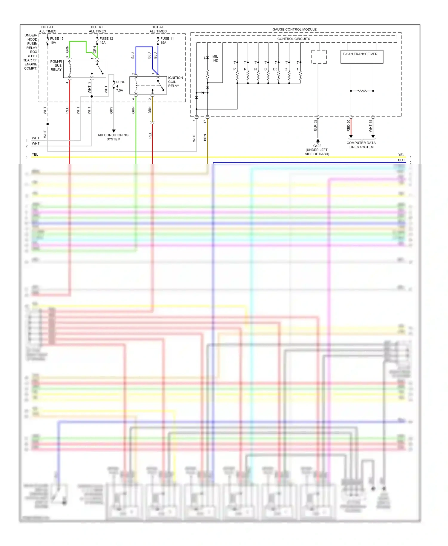 Wiring diagram blu for Honda Crosstour I (2009-2012) (28 of 83)