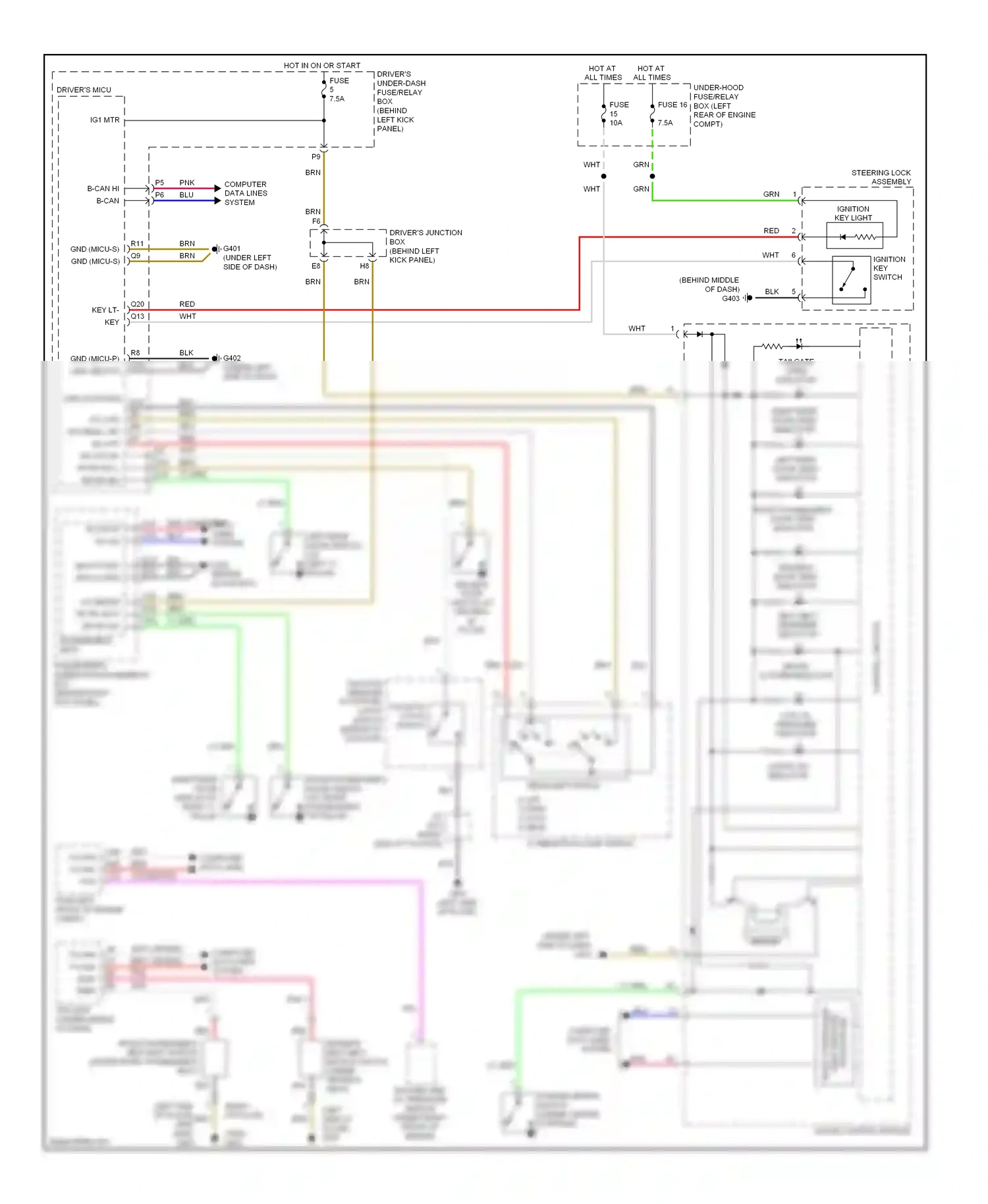 Wiring diagram body controller area network transceiver for Honda Crosstour I (2009-2012) (1 of 4)