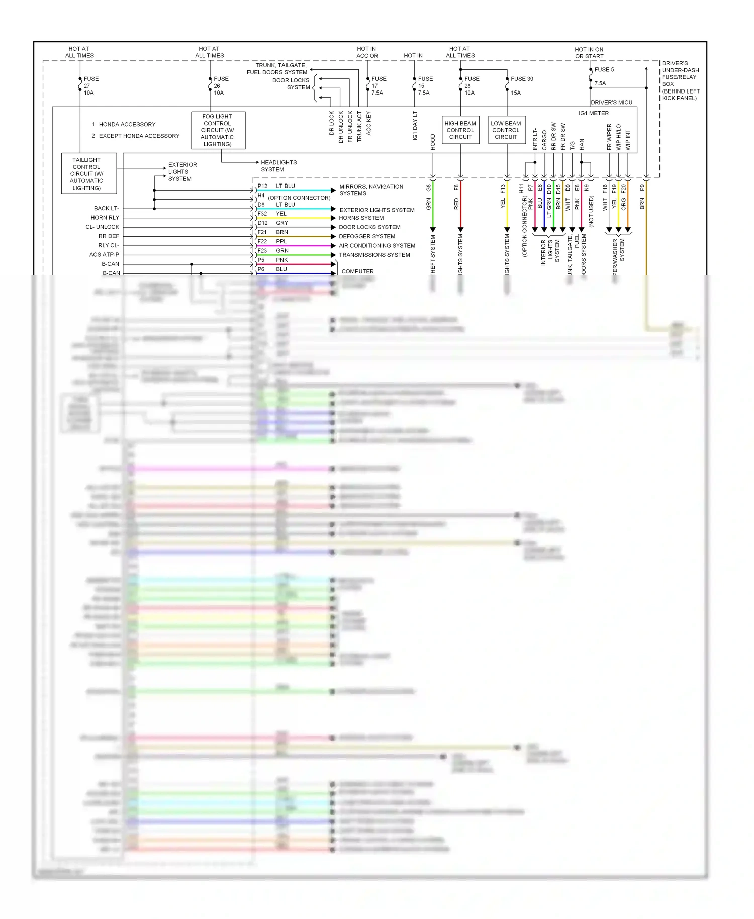 Wiring diagram han sw for Honda Crosstour I (2009-2012) (1 of 1)