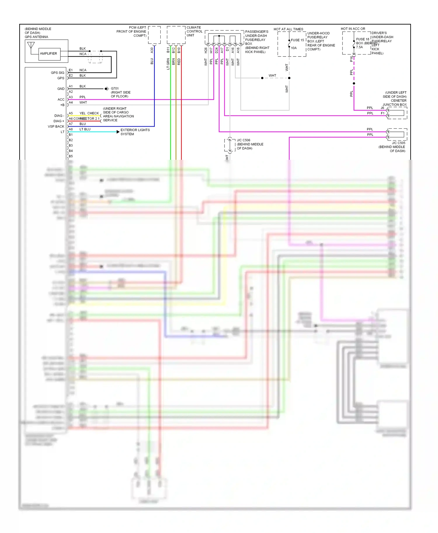 Wiring diagram interface dial for Honda Crosstour I (2009-2012) (1 of 2)