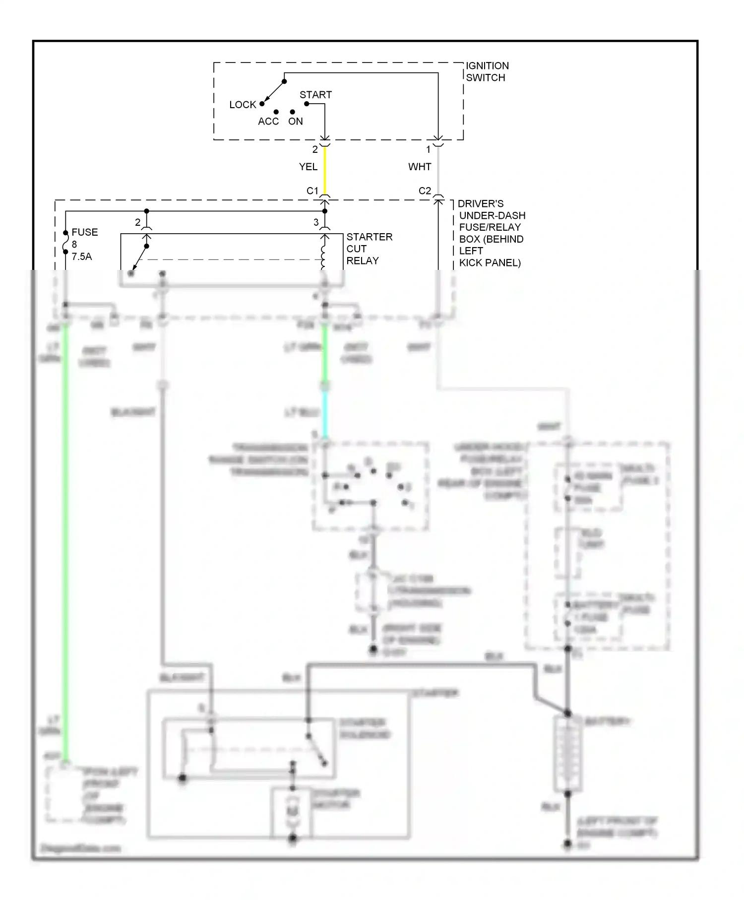Wiring diagram lock on for Honda Crosstour I (2009-2012) (1 of 1)