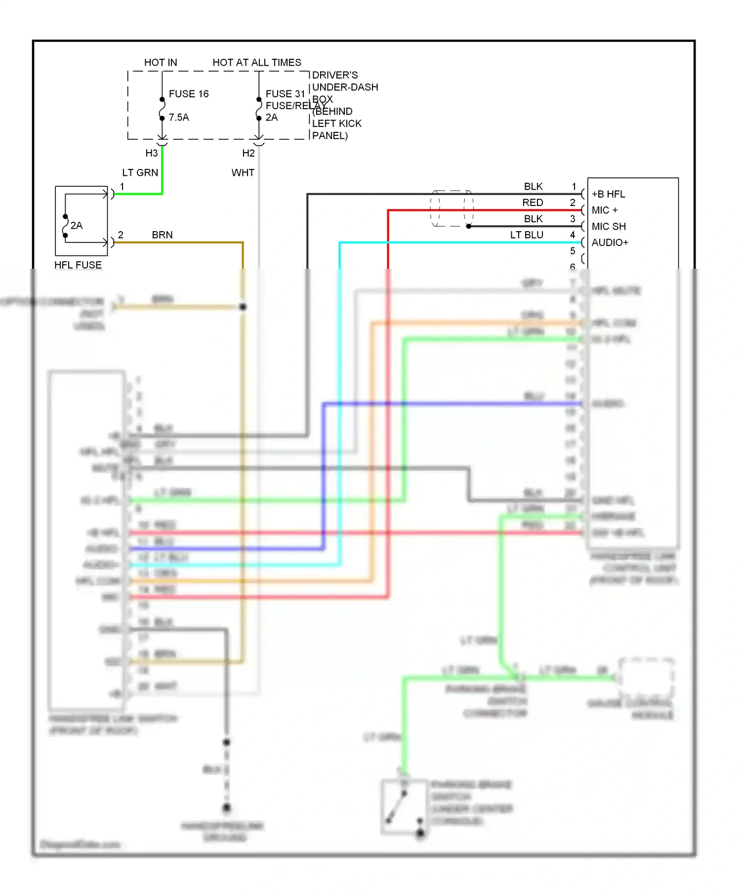 Wiring diagram lt blu for Honda Crosstour I (2009-2012) (23 of 56)