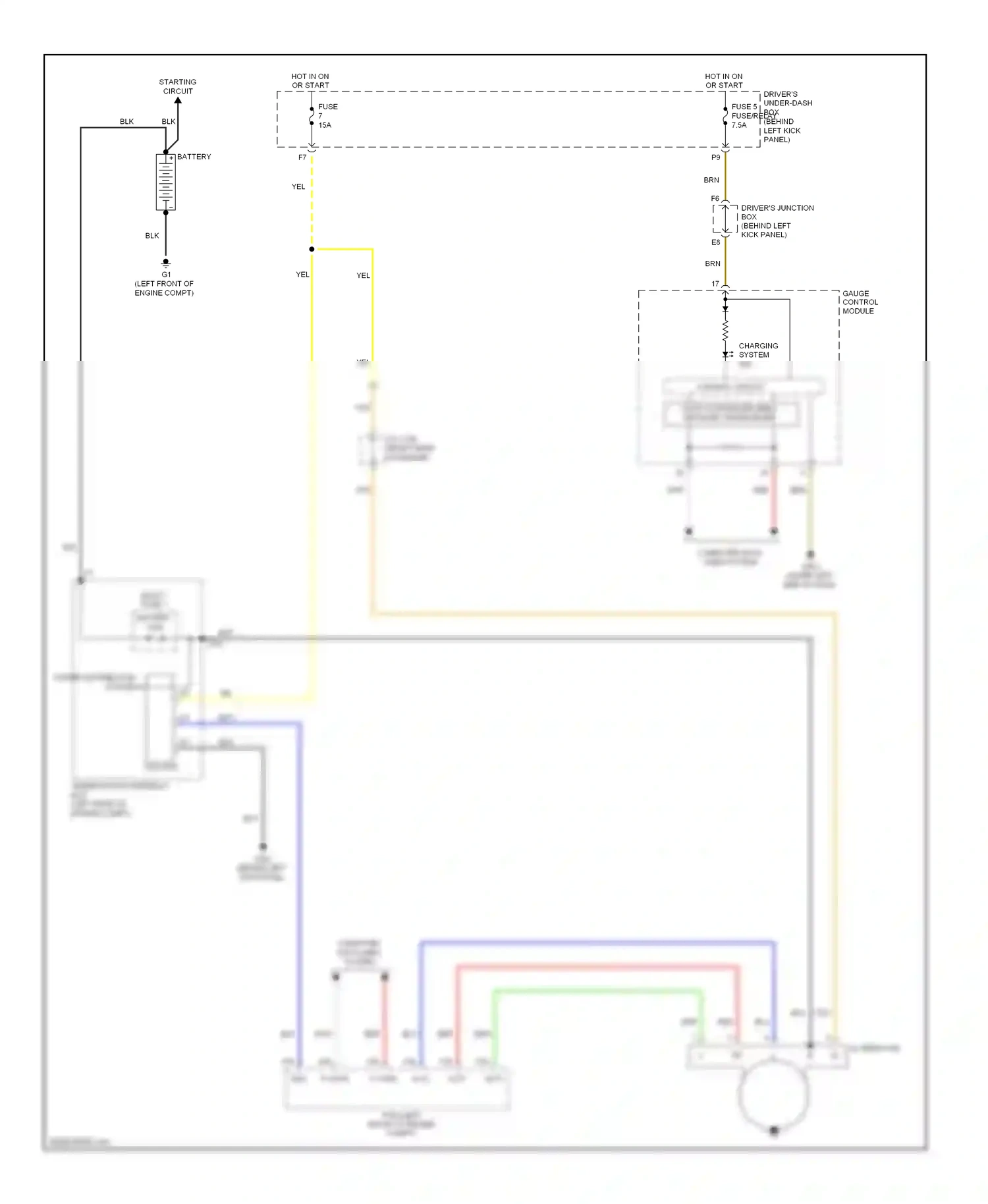 Wiring diagram power distribution system for Honda Crosstour I (2009-2012) (11 of 13)