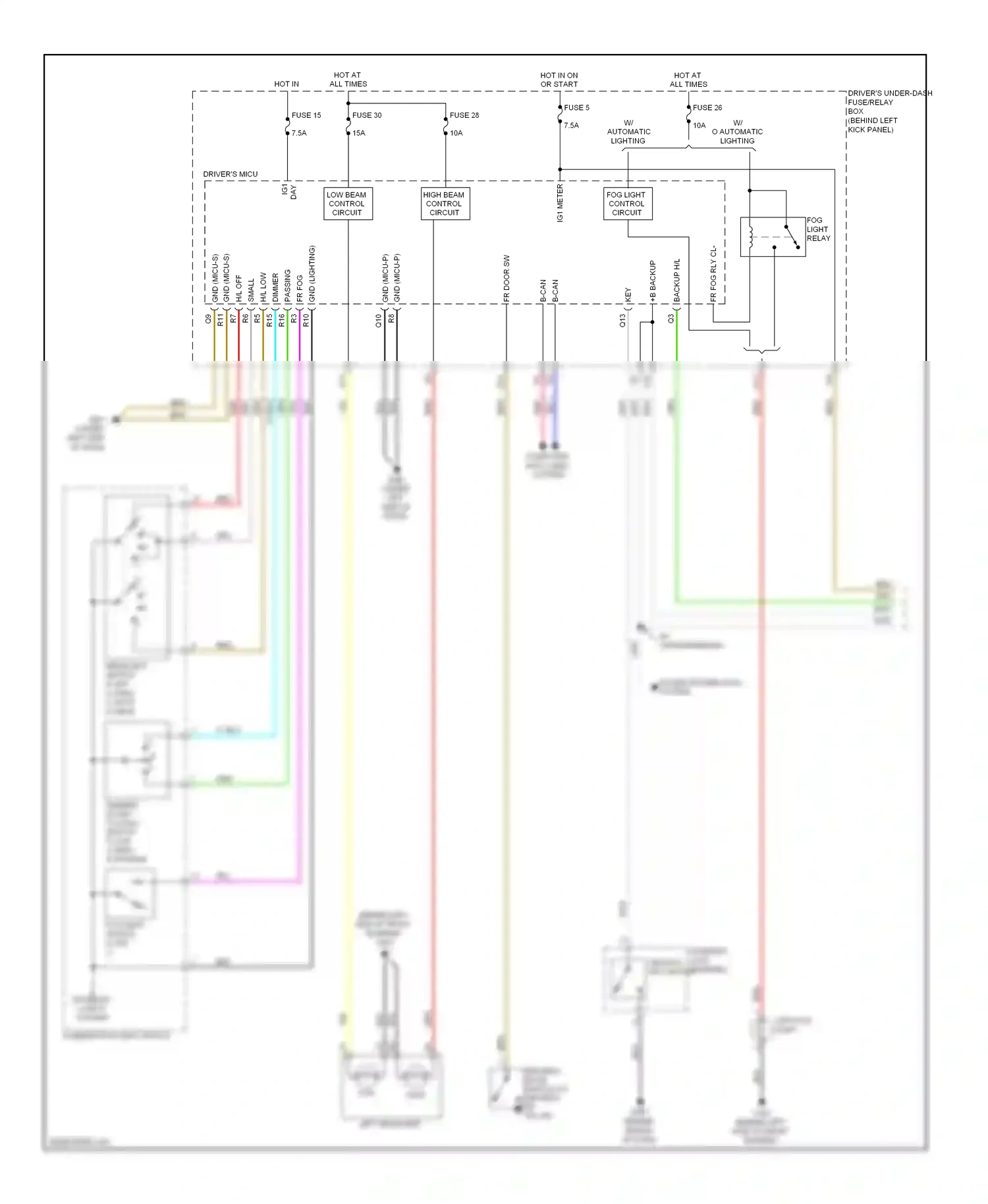 Wiring diagram red for Honda Crosstour I (2009-2012) (25 of 91)