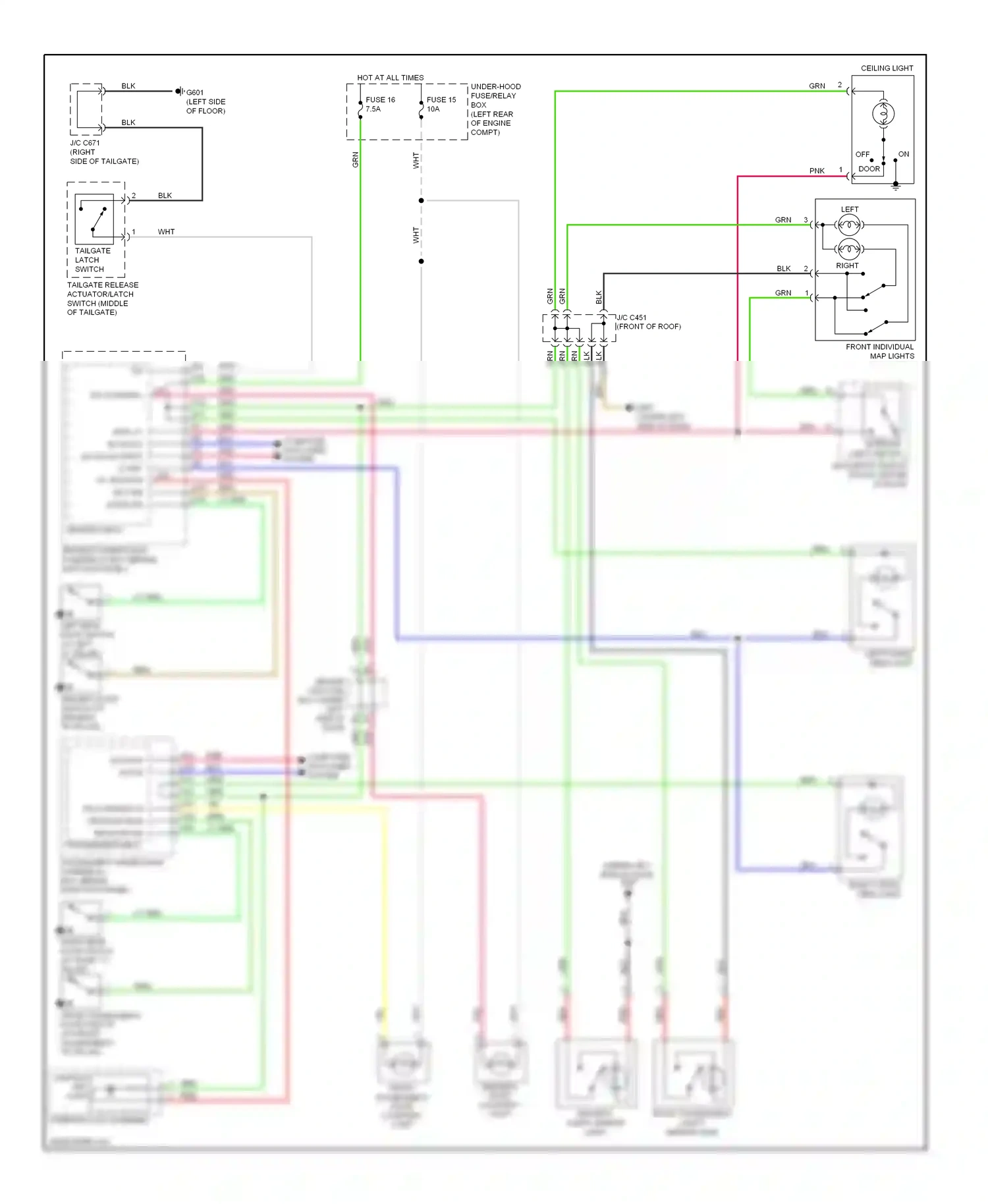 Wiring diagram red for Honda Crosstour I (2009-2012) (31 of 91)